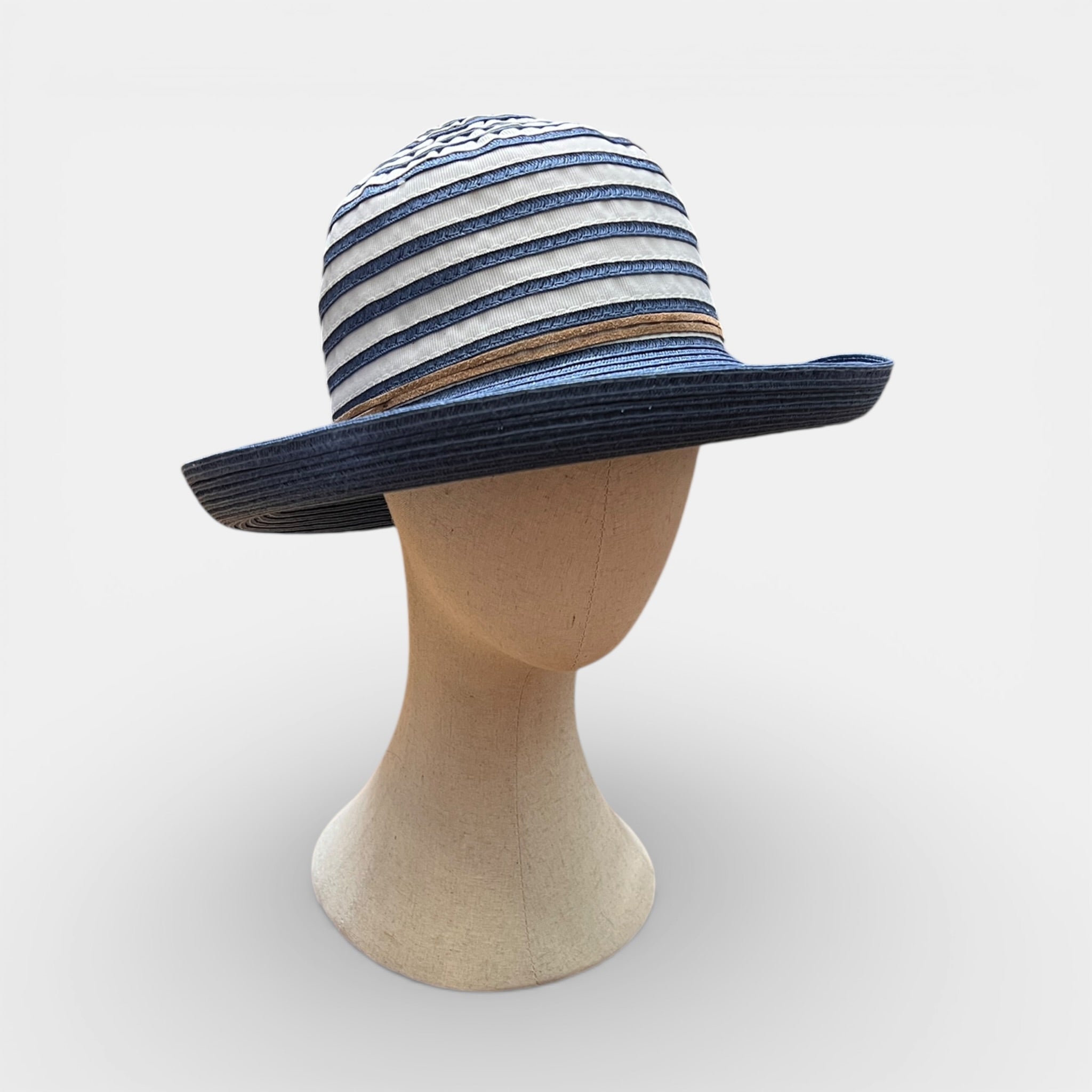 Cappello Da Donna Estivo In Tessuto E Papier Pieghevole - Cappelleria Bacca