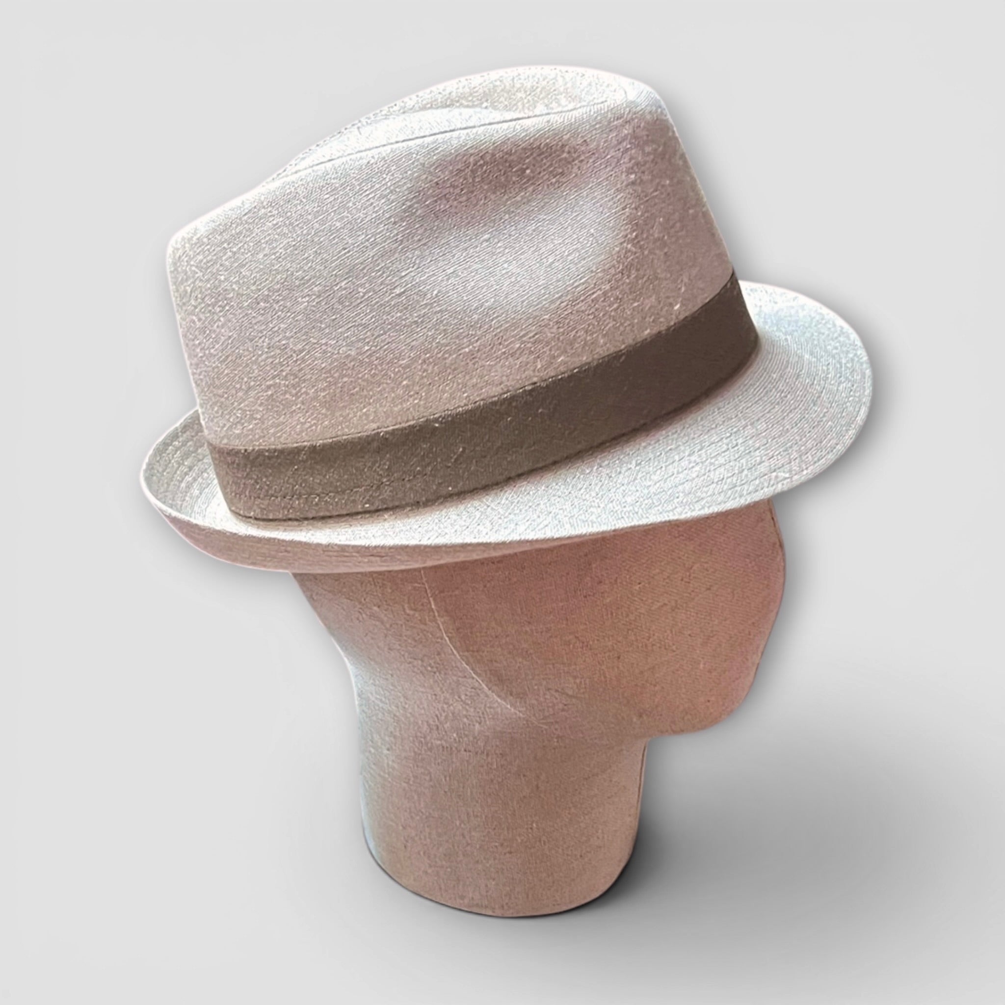 Cappello Trilby Uomo Estivo In Puro Lino