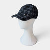 Baseball Donna Invernale Tessuto Tweed Nero Con Paillettes