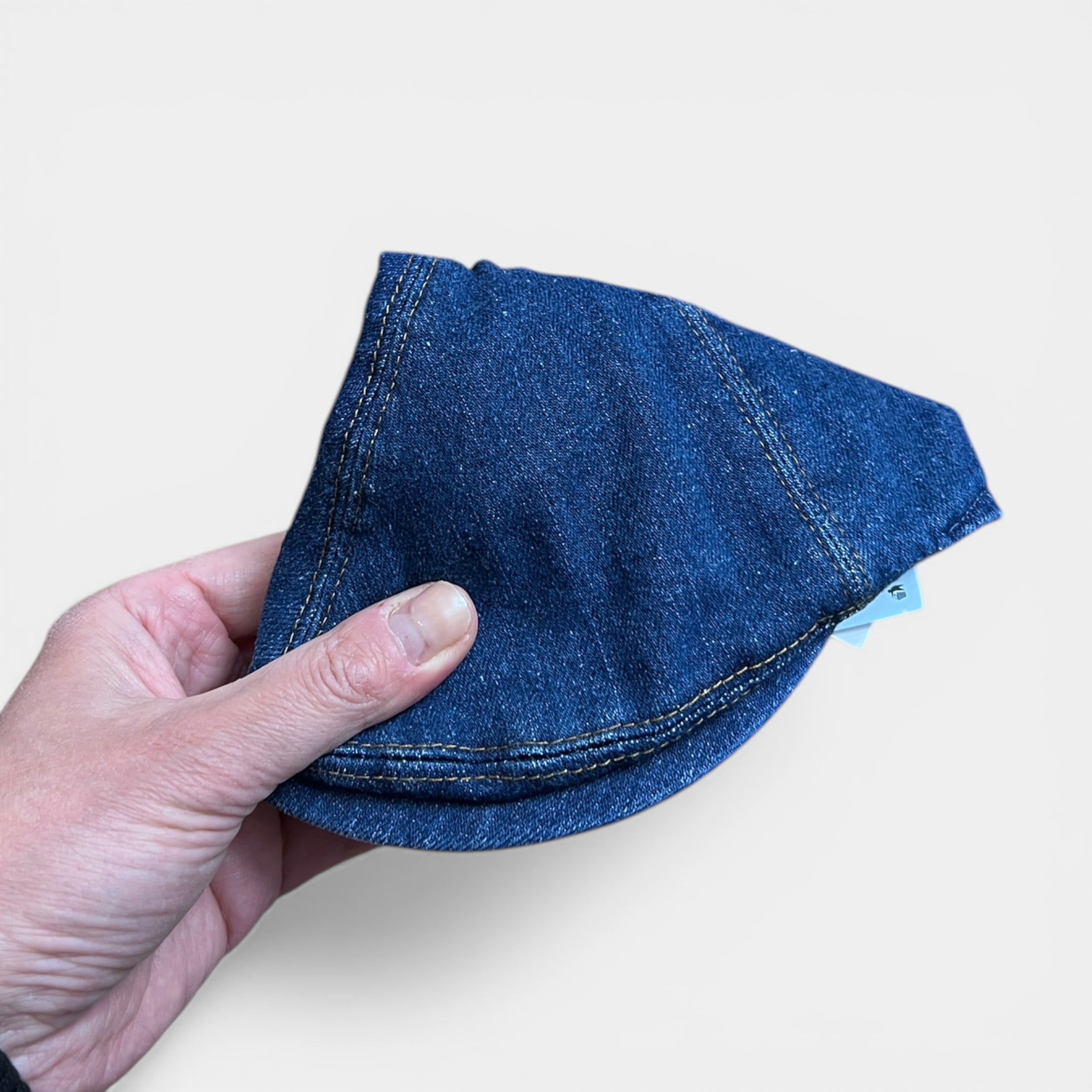 Coppola Becco Estiva In Denim Blu Sfoderato E Pieghevole - Cappelleria Bacca