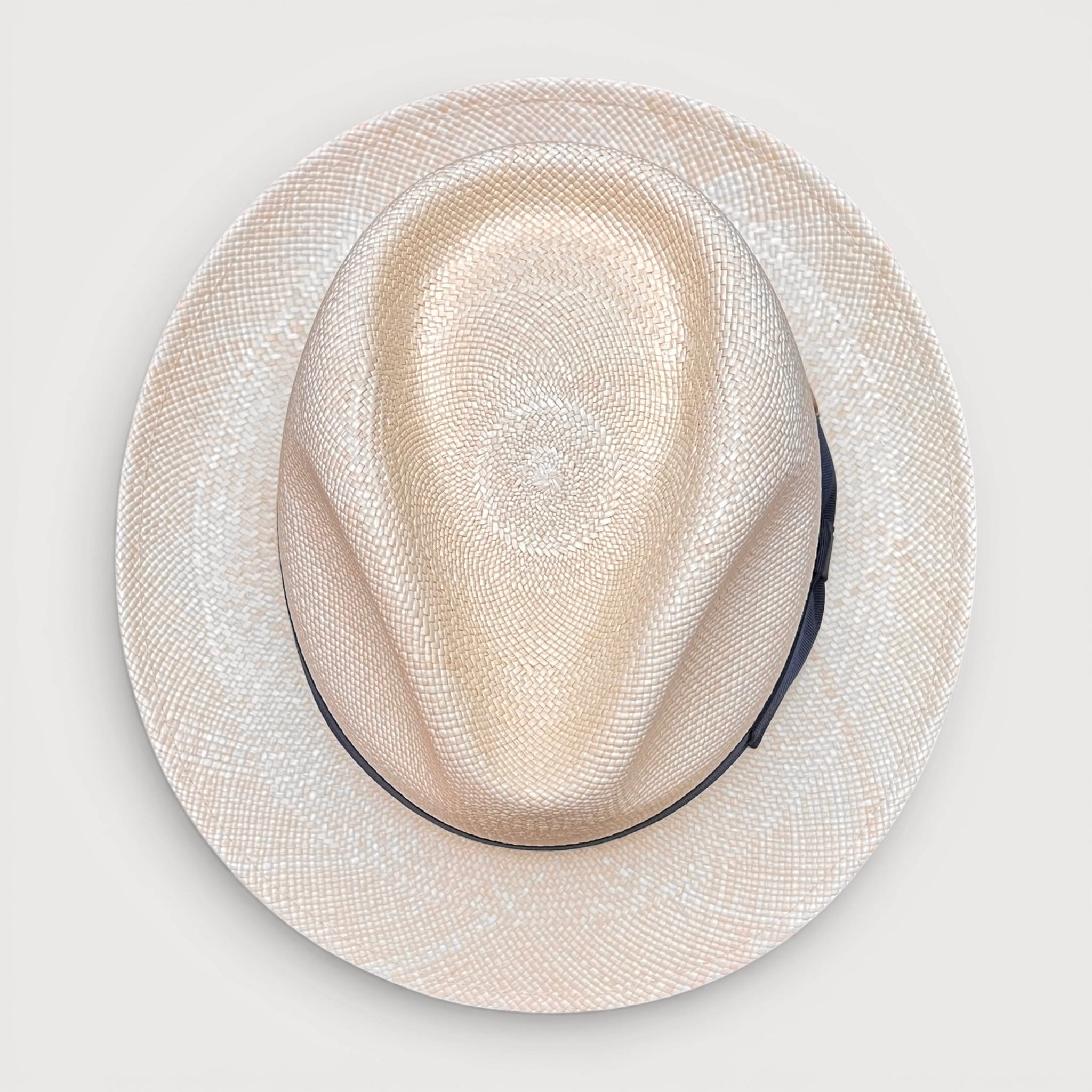 Cappello Fedora Panama Fine Originale Ecuadoriano, Ala 5,5 cm