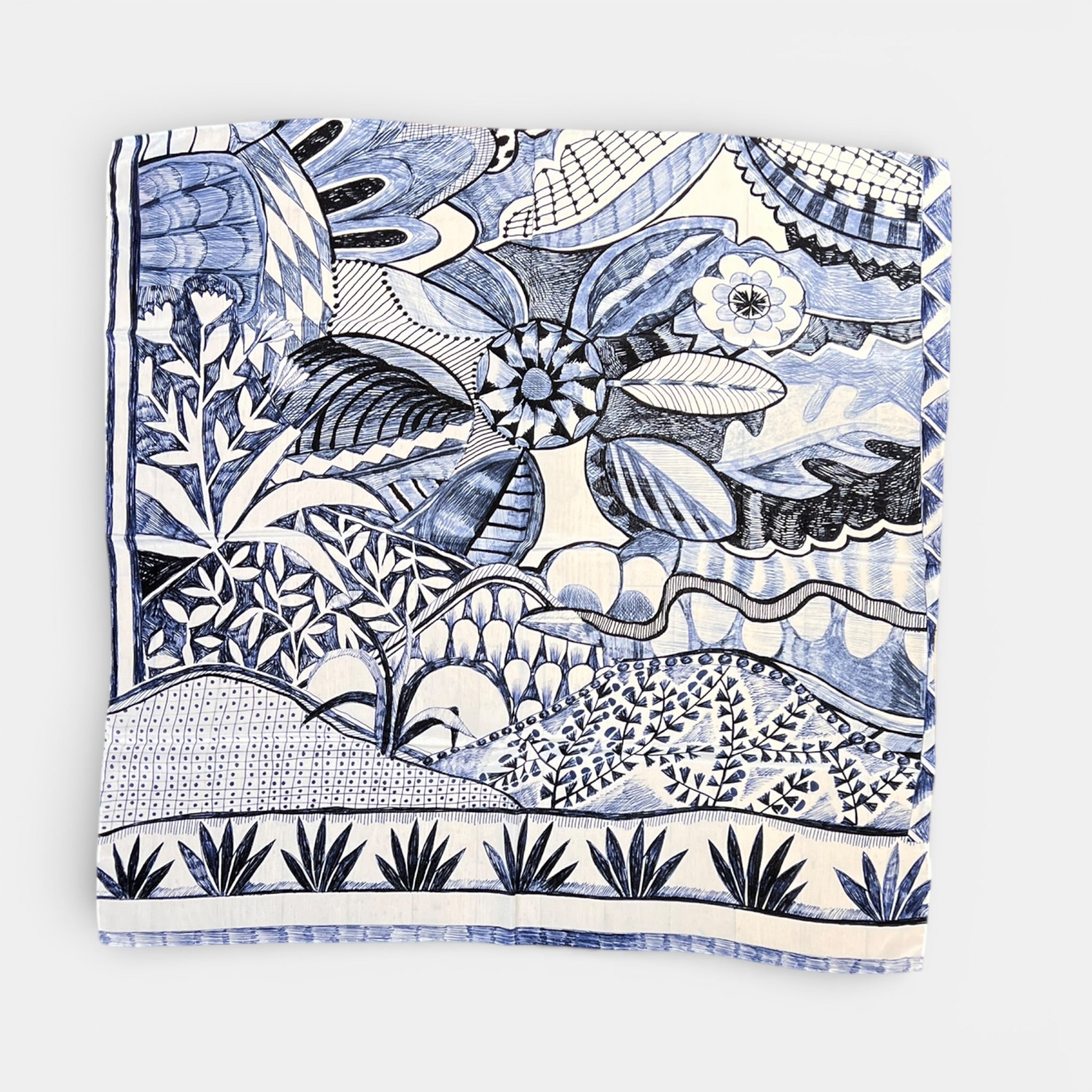 Foulard 70x70 In Pura Seta Crepe Barbieri - Cappelleria Bacca