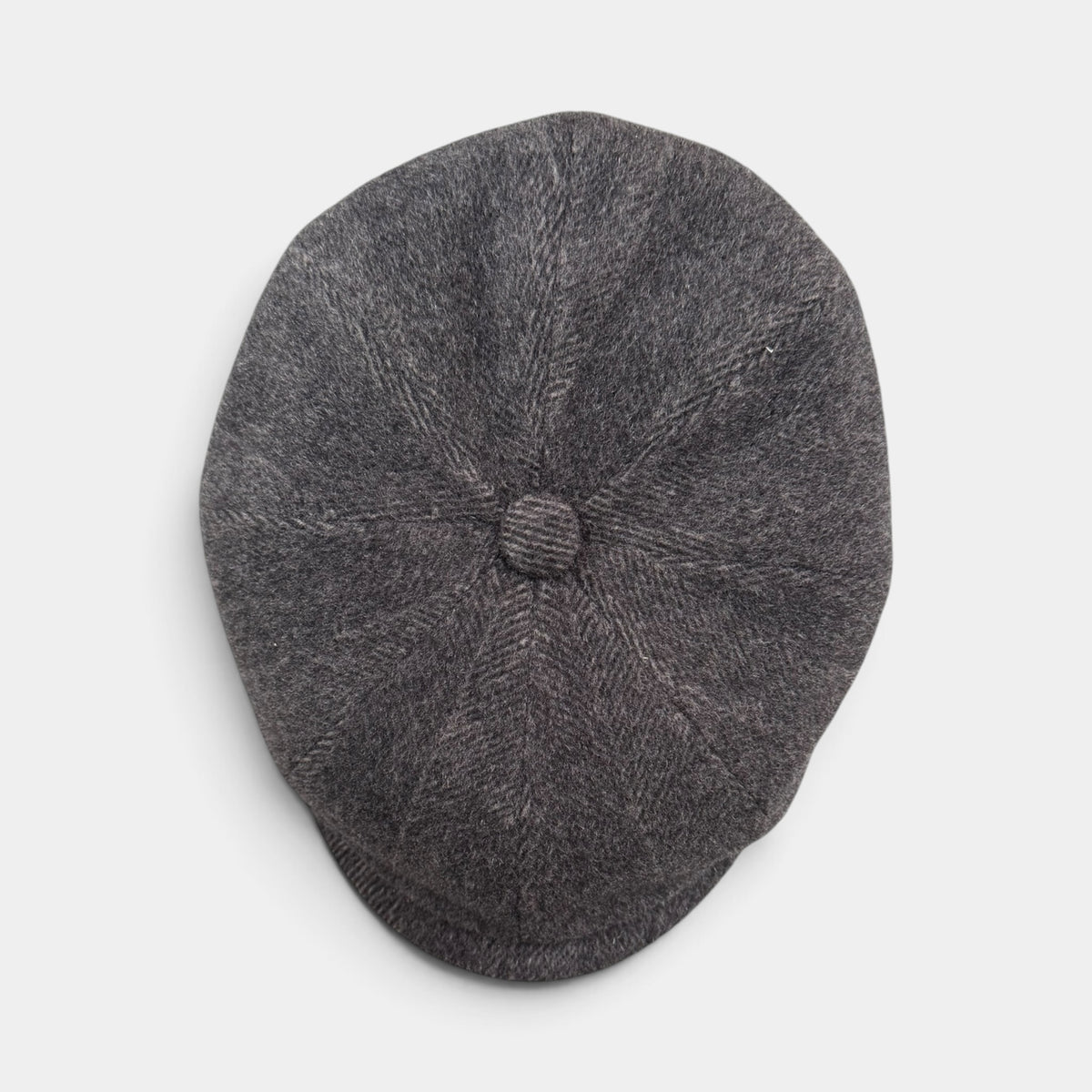 Coppola Irlandese In Tessuto 100% Cashmere Spinato Grigio -Alfonso D'Este - Cappelleria Bacca