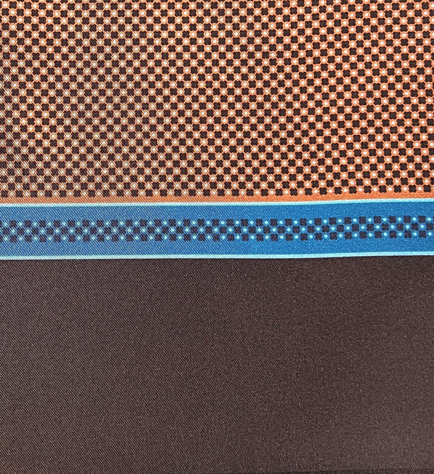 Sciarpa Uomo In Twill Di Pura Seta 33x180 Fantasia Pois - Cappelleria Bacca