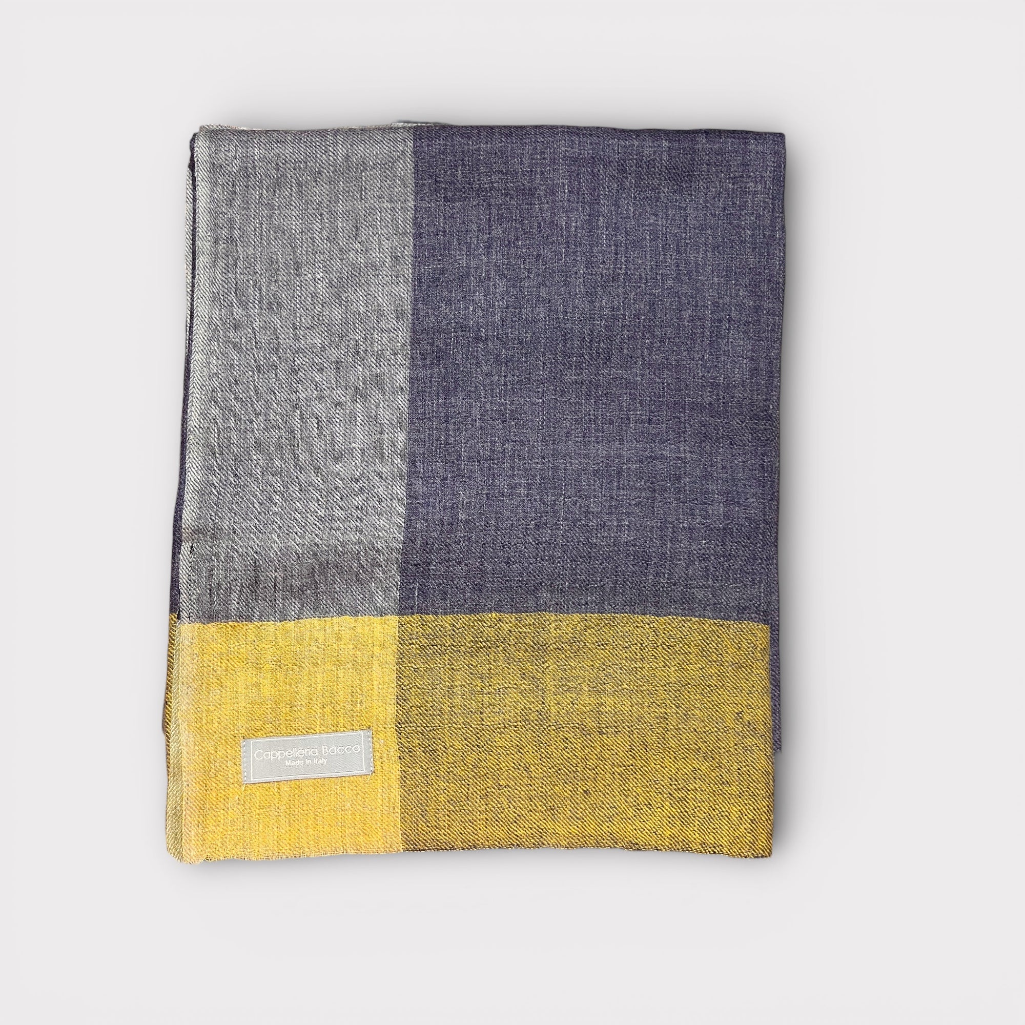Sciarpa Unisex In Tessuto Di Pura Lana 70 cm x 200 cm Color Block