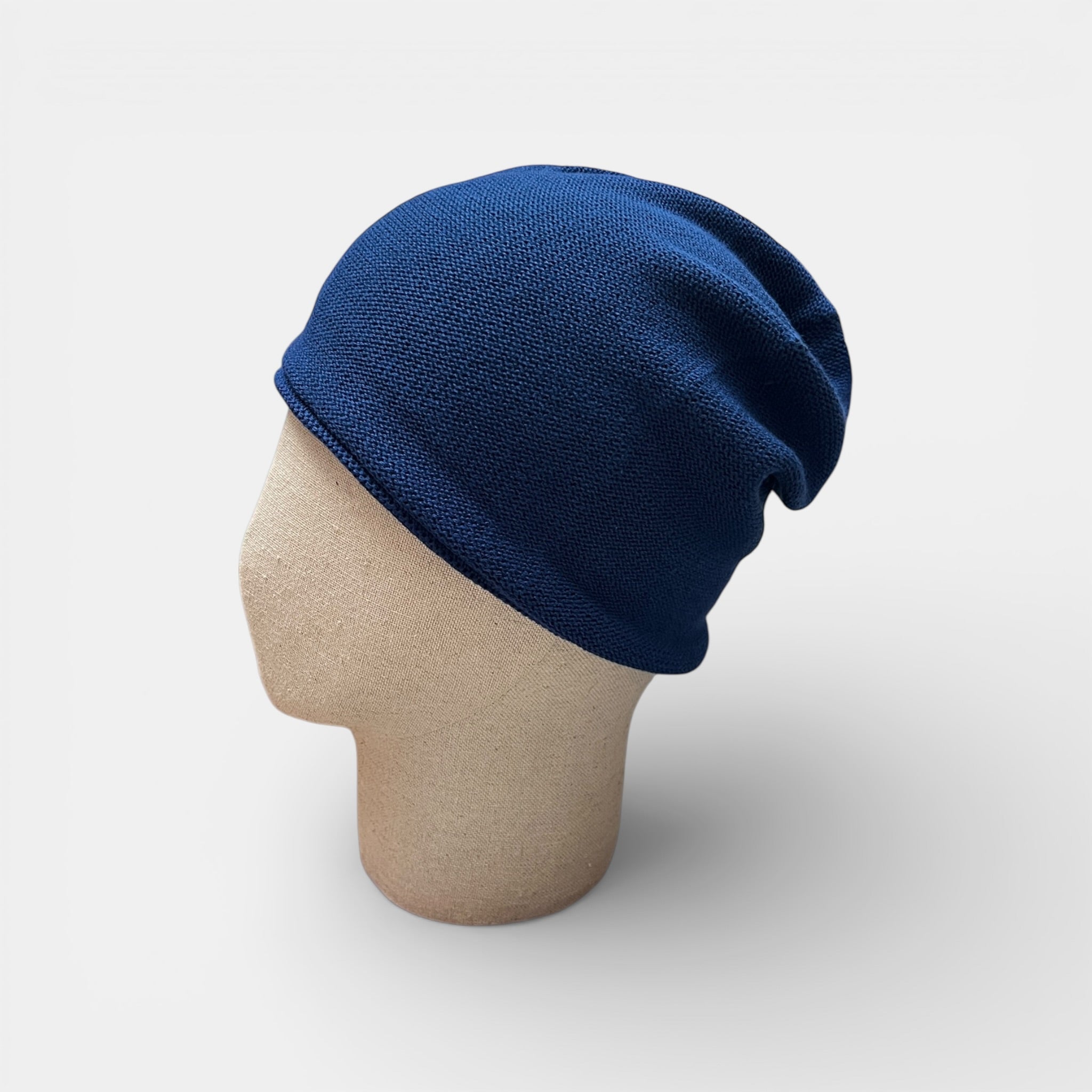 Berretto Beanie Cascante in Cotone Organico Tinta Unita Unisex - Cappelleria Bacca
