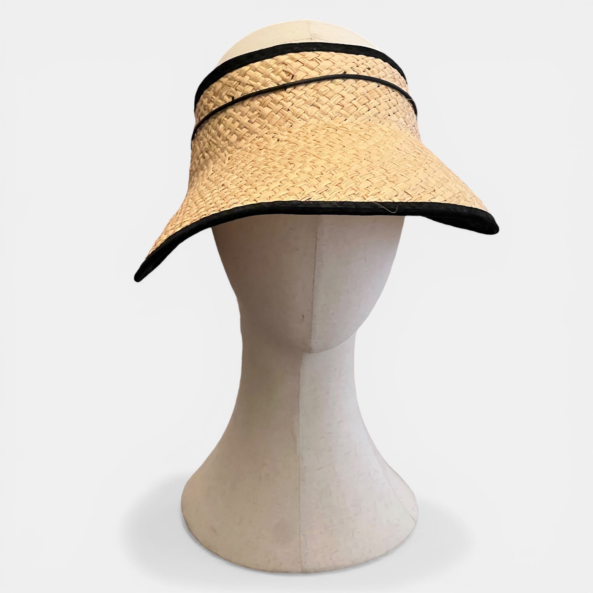 Visiera Da Donna in Paglia Intrecciata Pieghevole - Cappelleria Bacca
