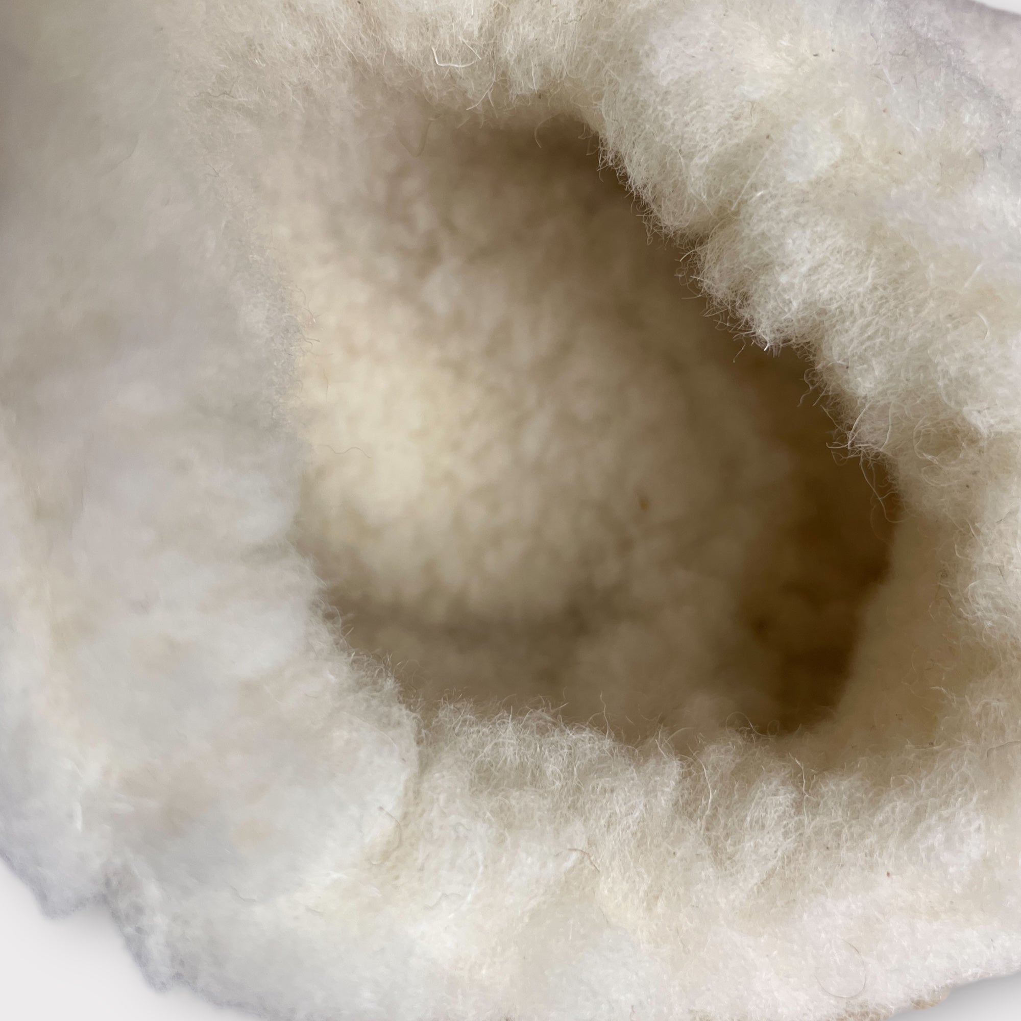 Slippers Chiuse In Pura Lana Con Suola In Suede - Cappelleria Bacca