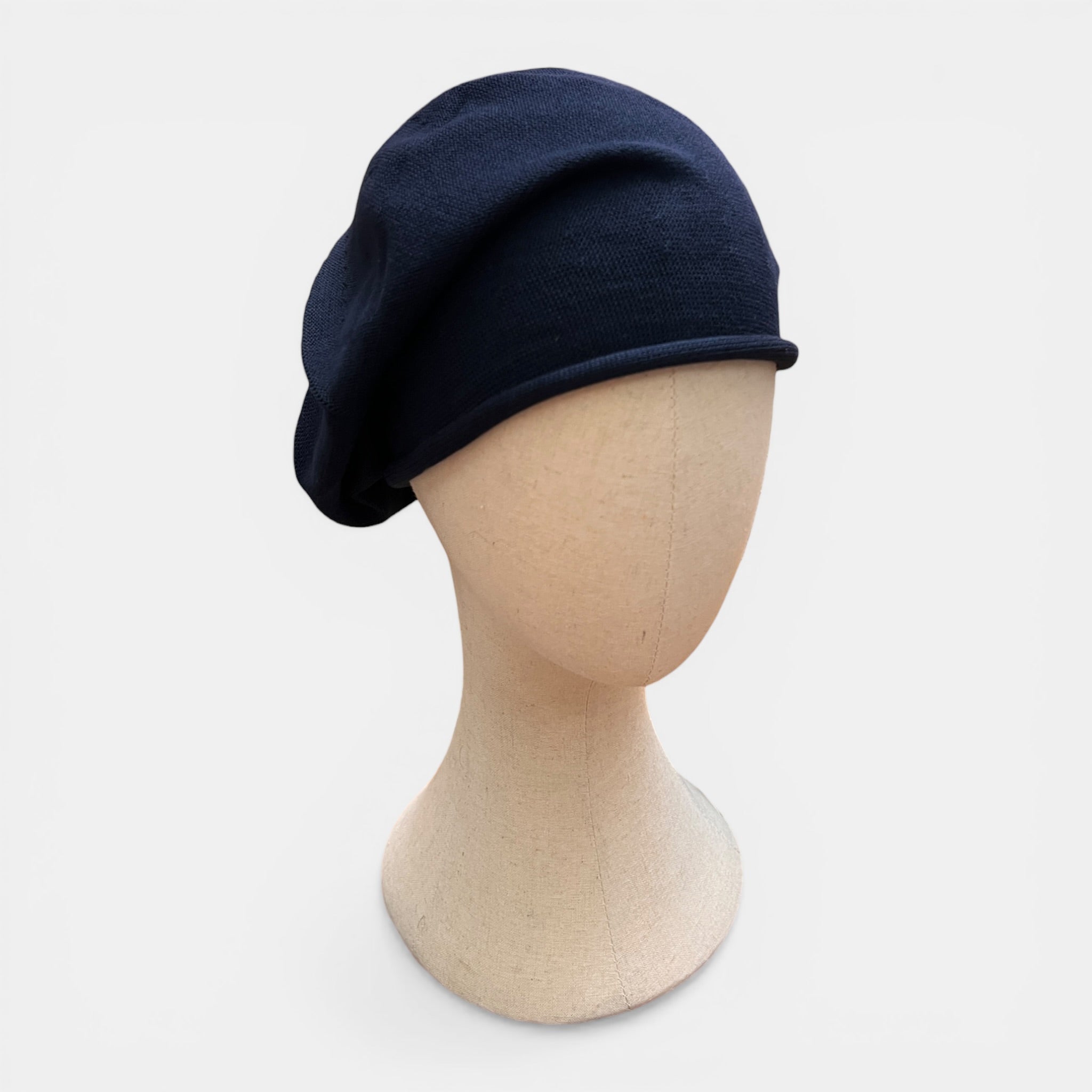 Basco Donna Roll Up Beret Kopka In Puro Cotone - Cappelleria Bacca