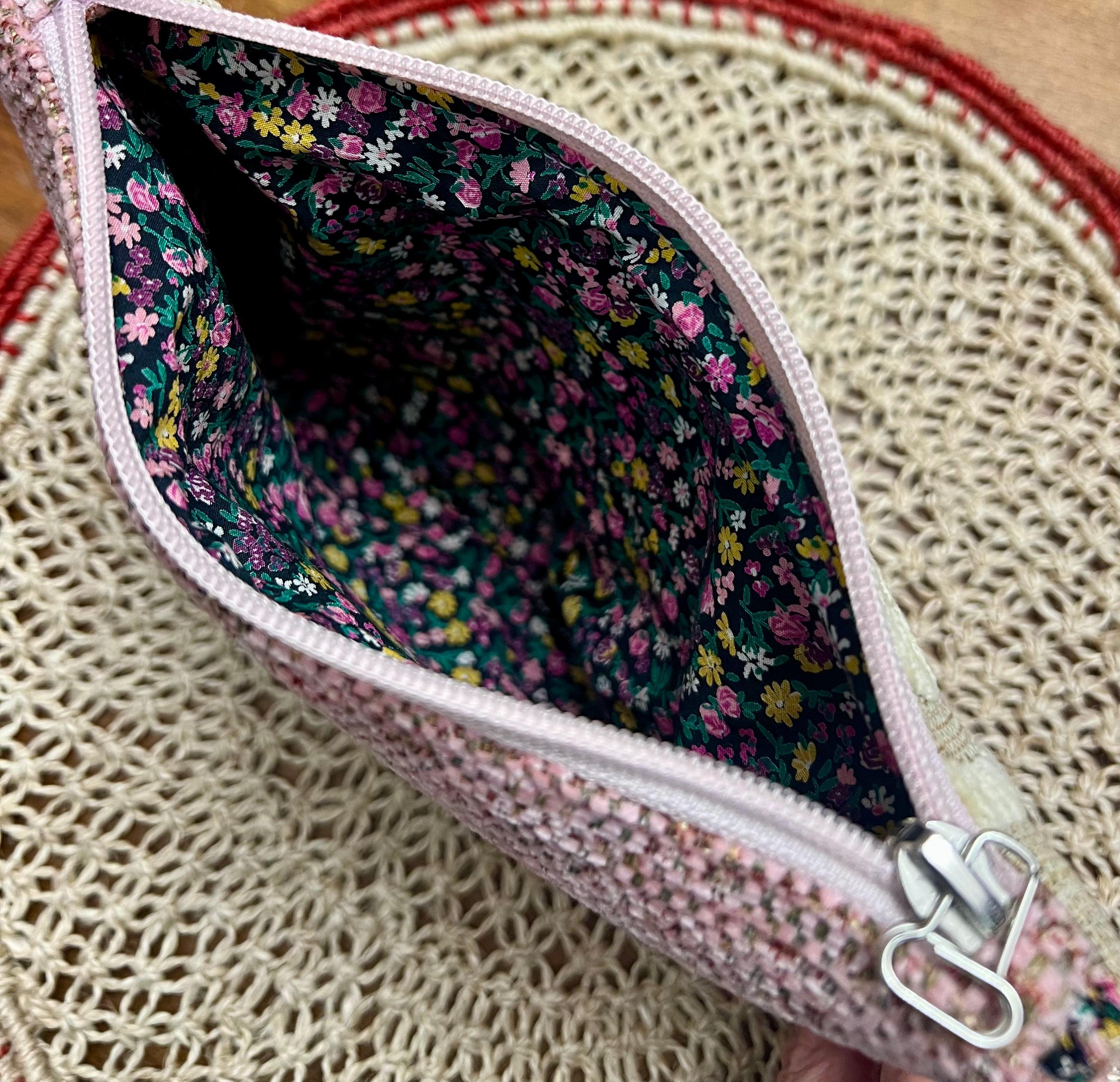 Pochette in tessuto Jaquard Velluto