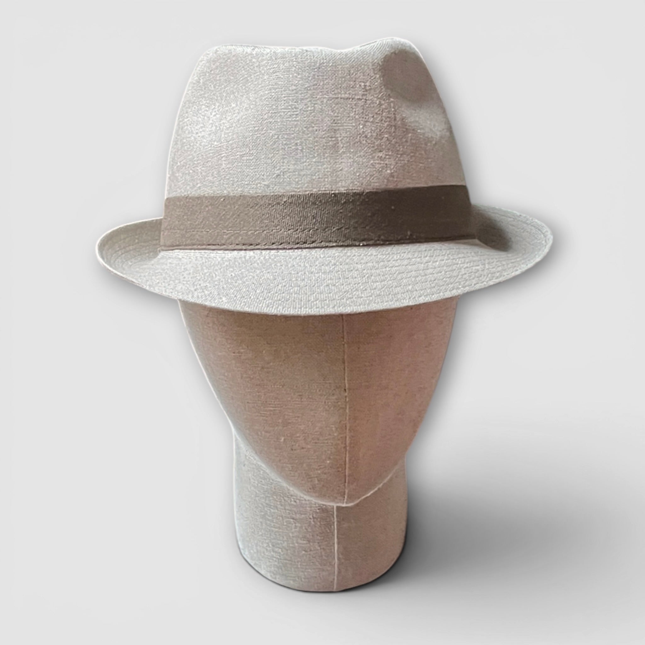 Cappello Trilby Uomo Estivo In Puro Lino