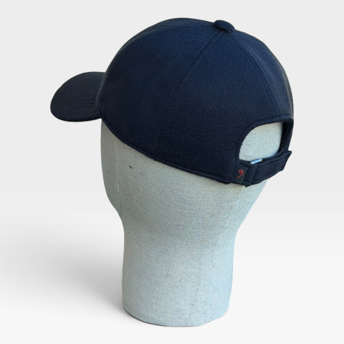 Cappello baseball cashmere blu navy retro regolabile