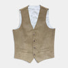 Gilet Uomo In Velluto Di Cotone Beige - Made in Italy - Cappelleria Bacca