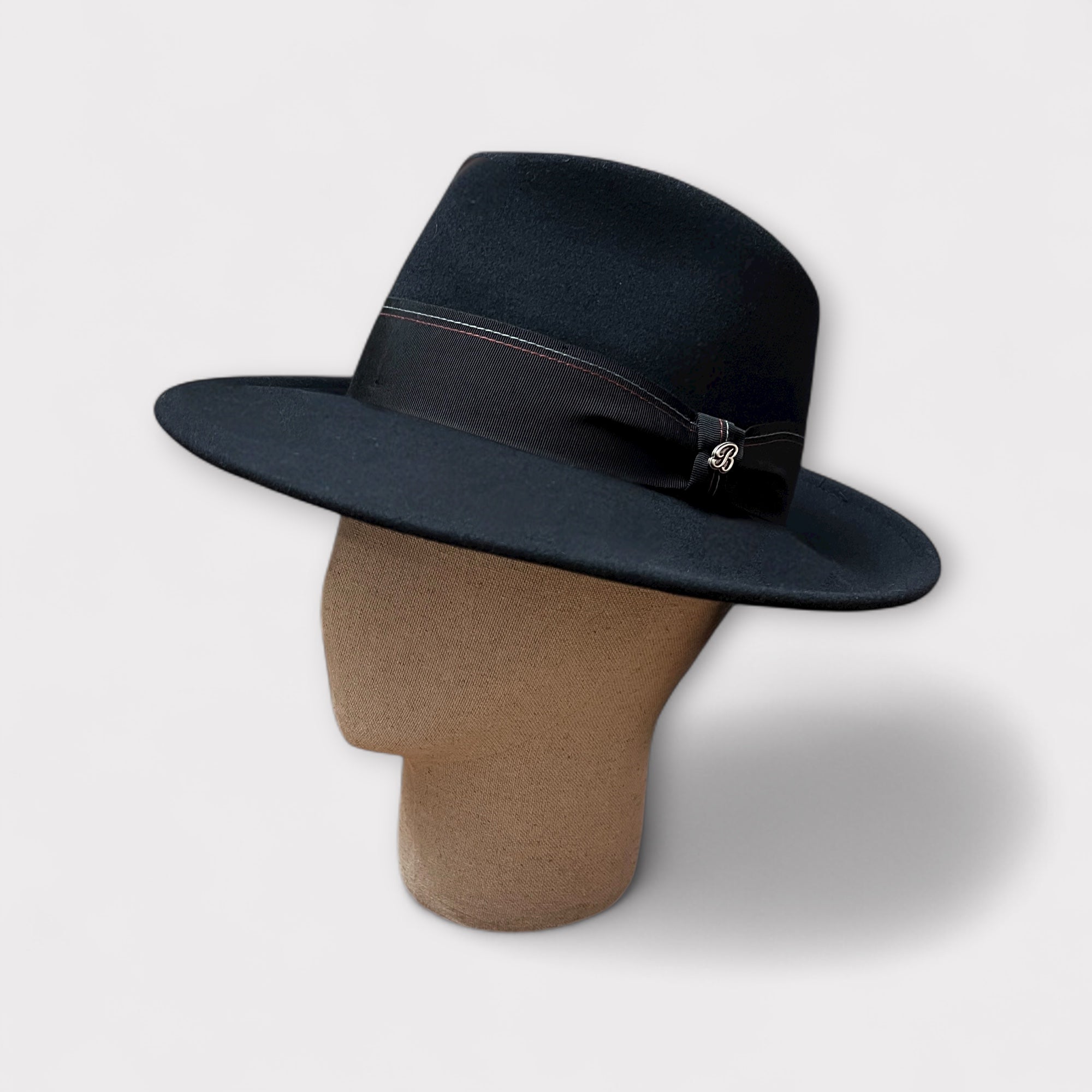 Cappello Fedora In Feltro Di Lana Merinos Extra Fine Ala 7cm - Cappelleria Bacca
