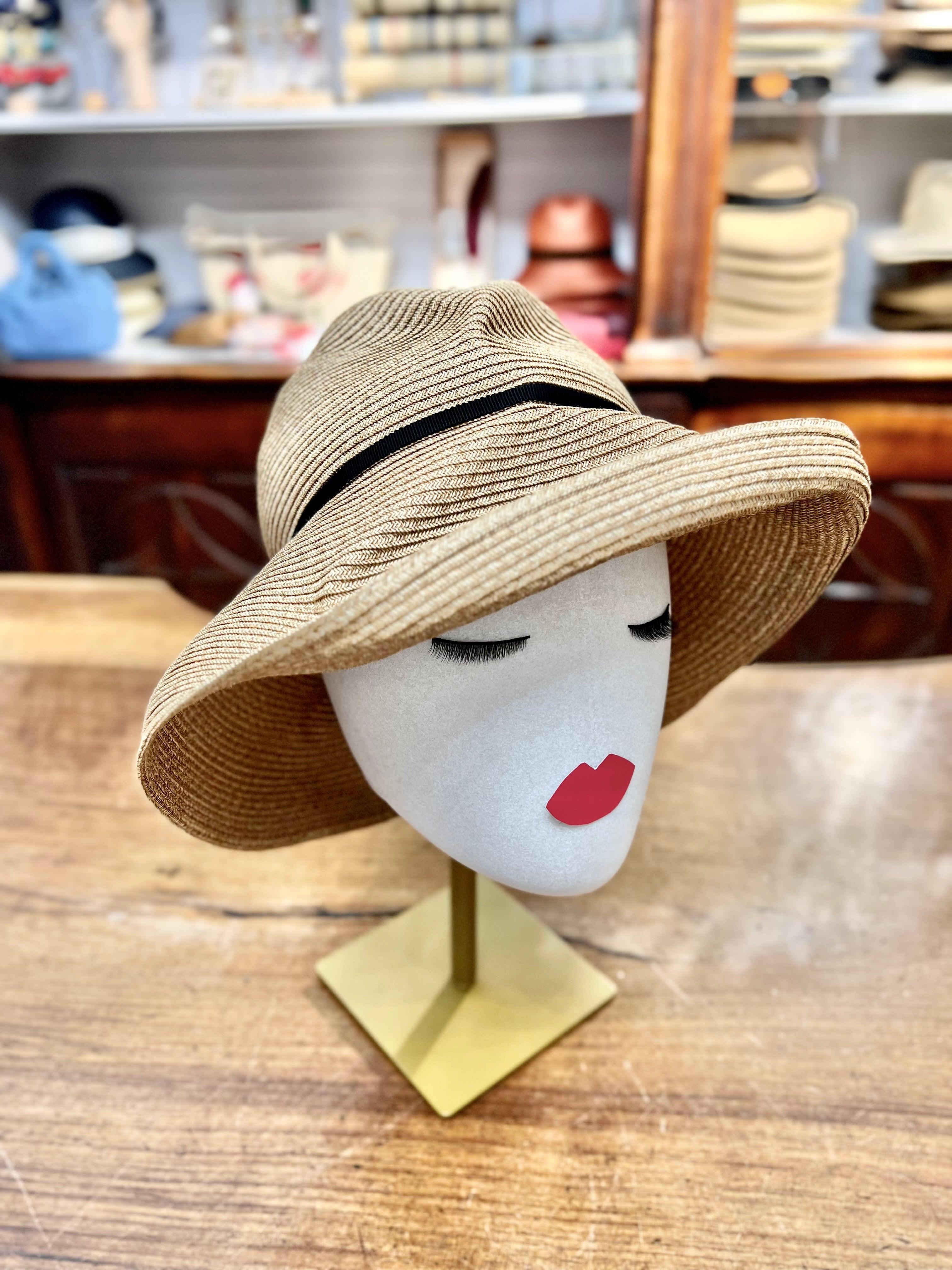 Cappello Donna In Paglia Pieghevole - Mature Ha - Boxed Hat - Cappelleria Bacca