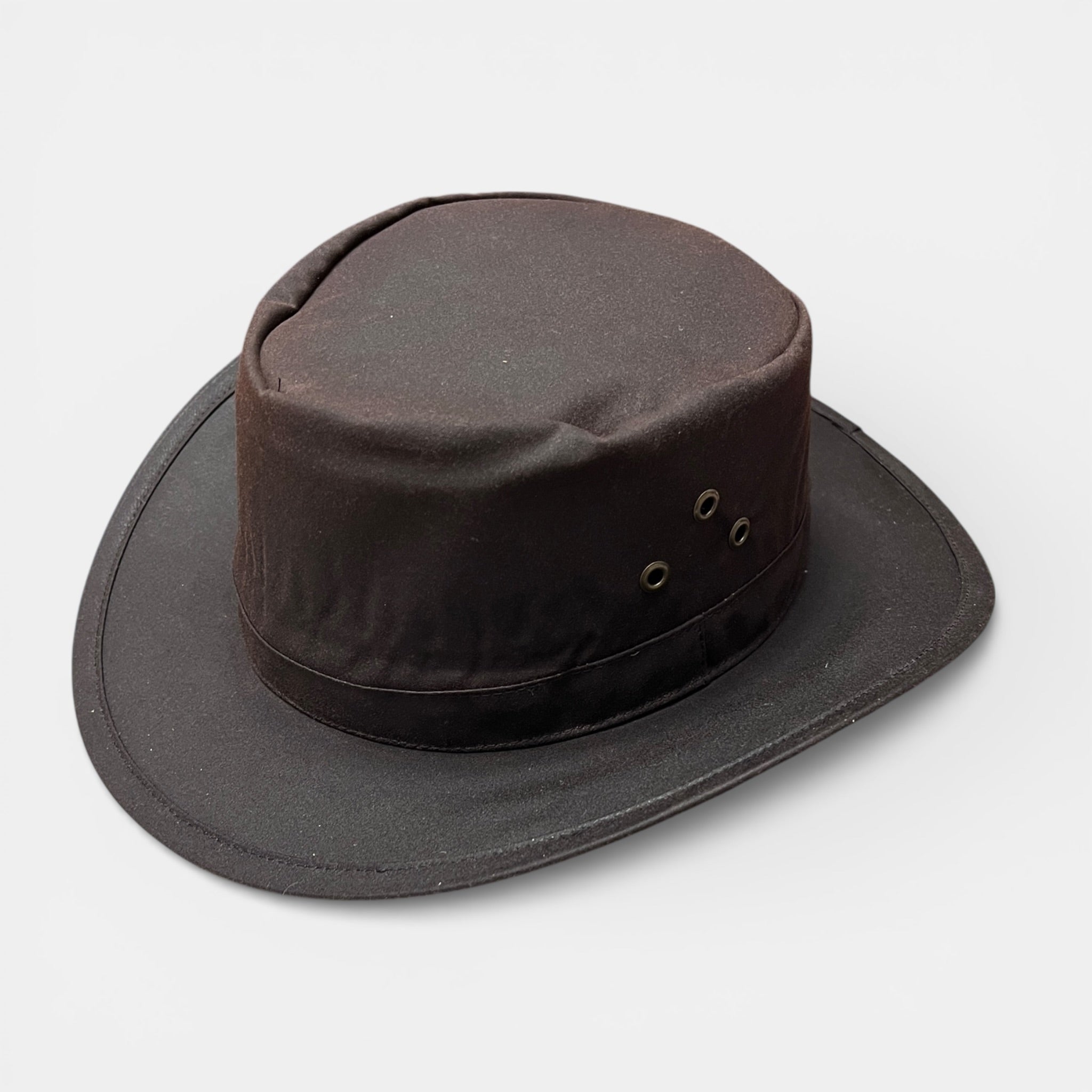Cappello Tipo Australia In Cotone Cerato Impermeabile - Cappelleria Bacca