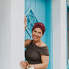 Berretto Turbante Donna In Morbido Bamboo Bicolor- per Pelli Sensibili - Cappelleria Bacca