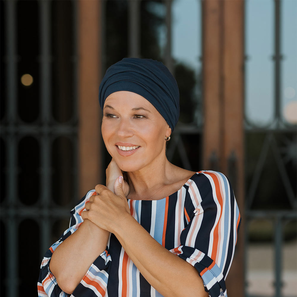 Berretto Turbante Donna In Morbido Bamboo - per Pelli Sensibili - Cappelleria Bacca