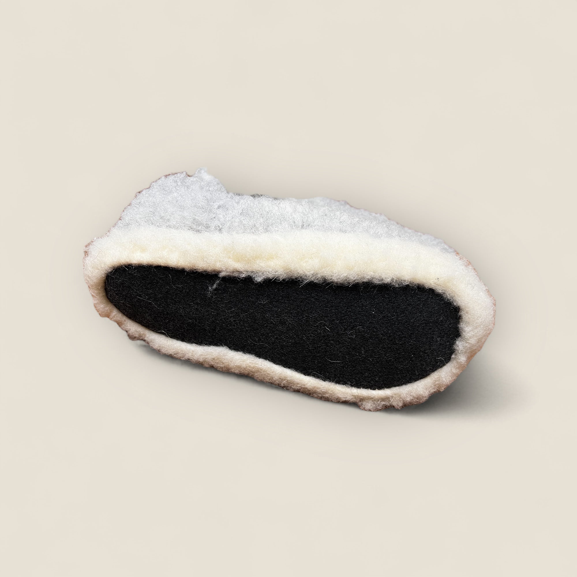 Pantofola Slip on Unisex In Pura Lana Effetto Pelliccia Teddy