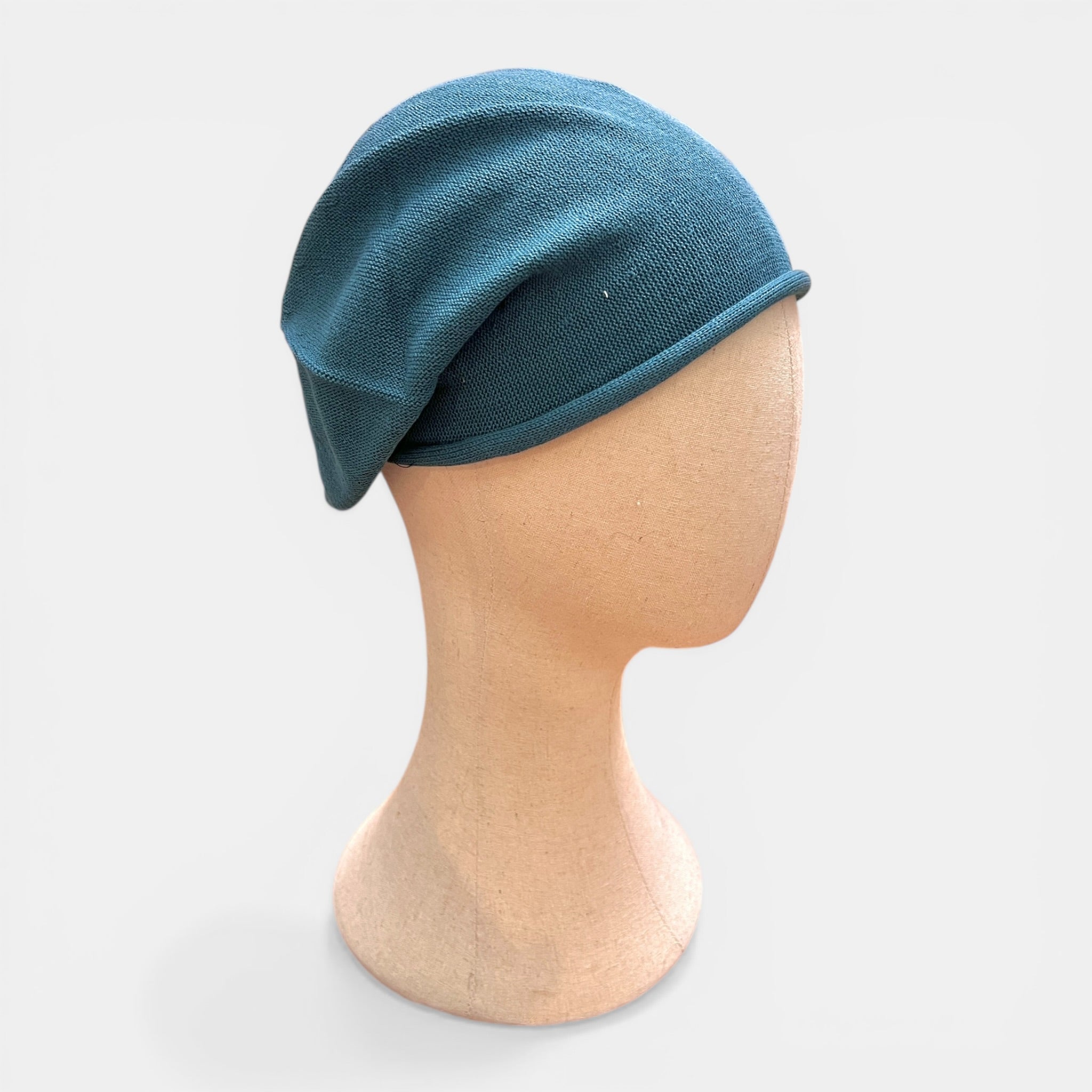 Basco Donna Roll Up Beret Kopka In Puro Cotone - Cappelleria Bacca