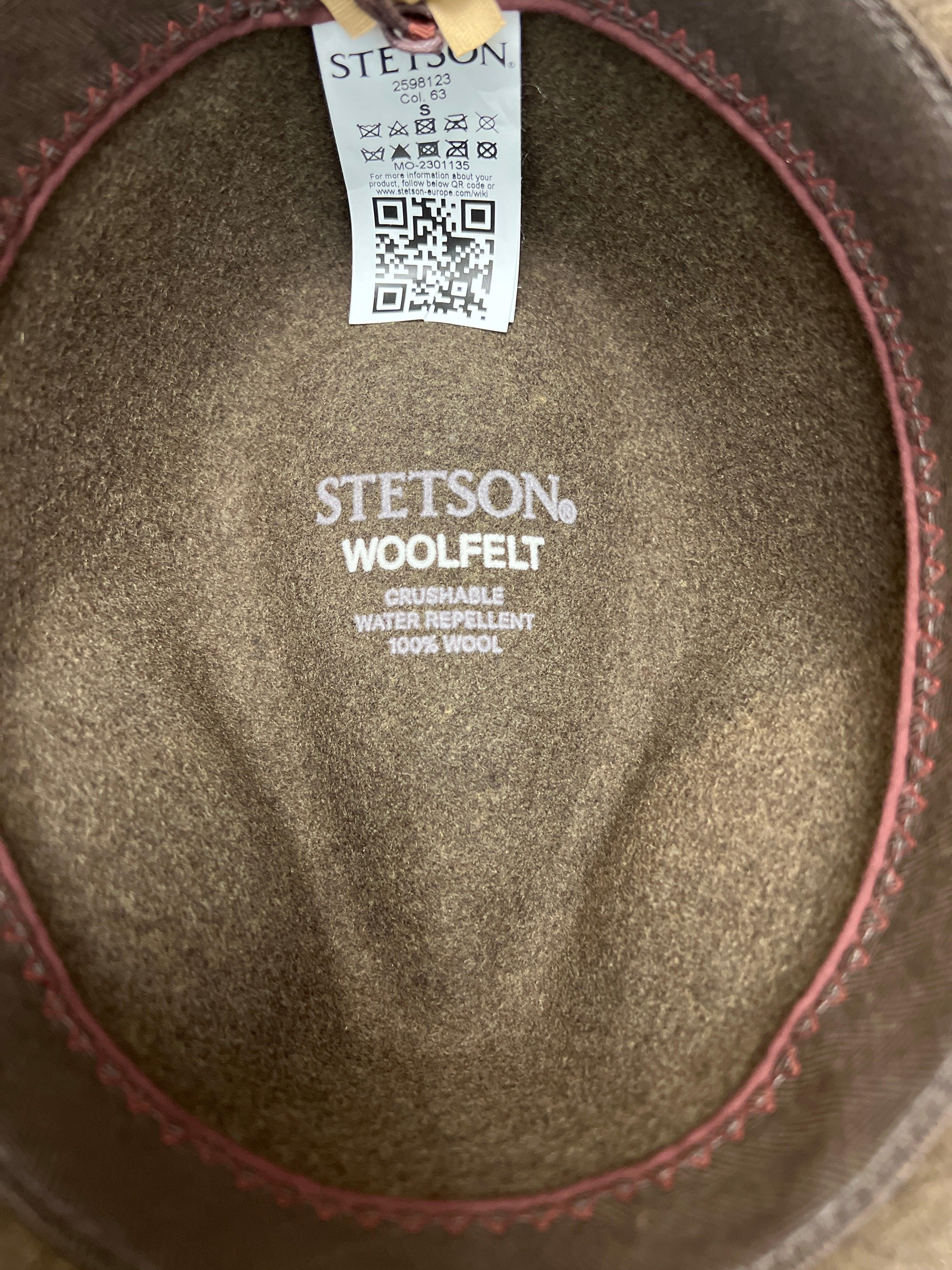 Cappello Stetson in feltro di lana traveller marrone - Cappelleria Bacca