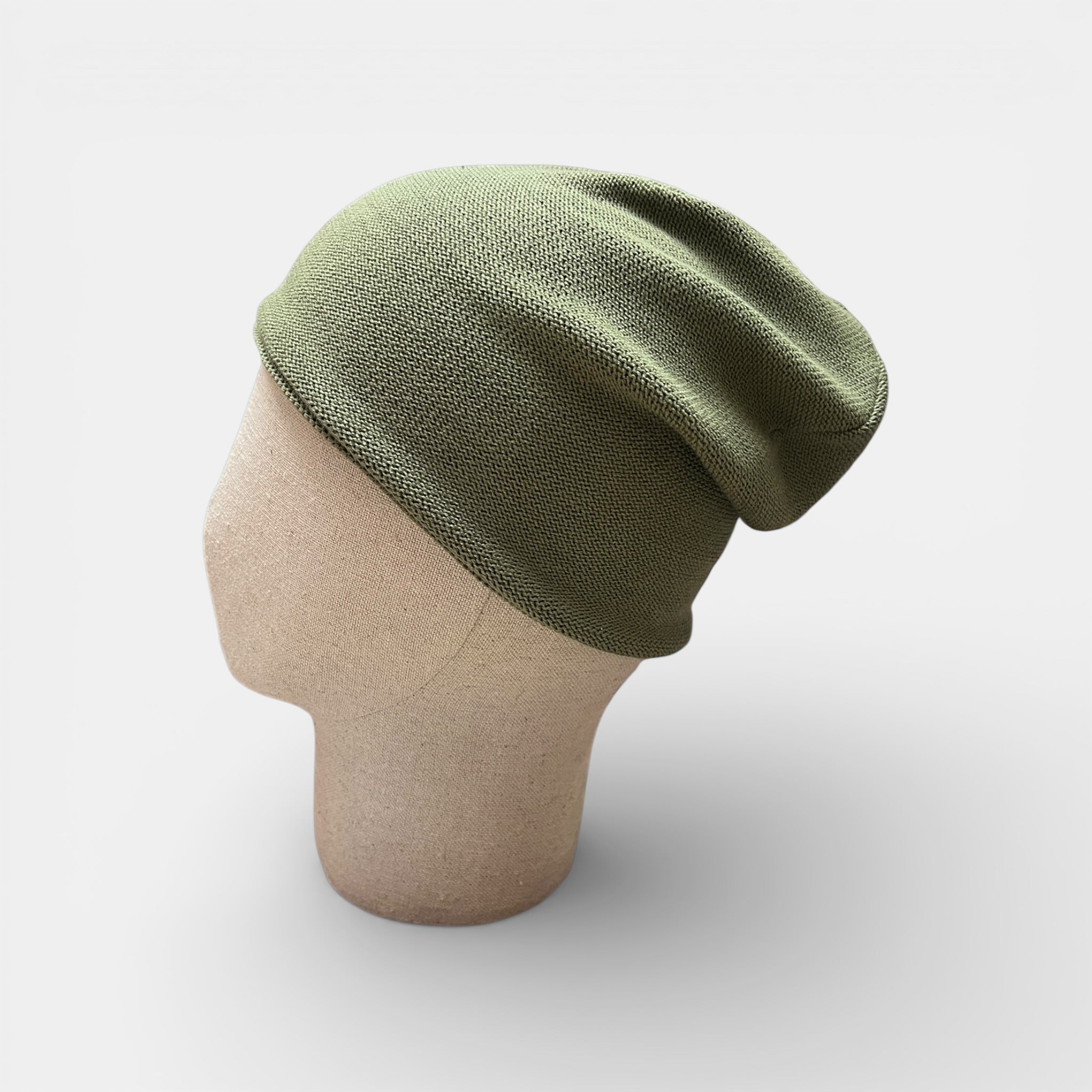 Berretto Beanie Cascante in Cotone Organico Tinta Unita Unisex - Cappelleria Bacca