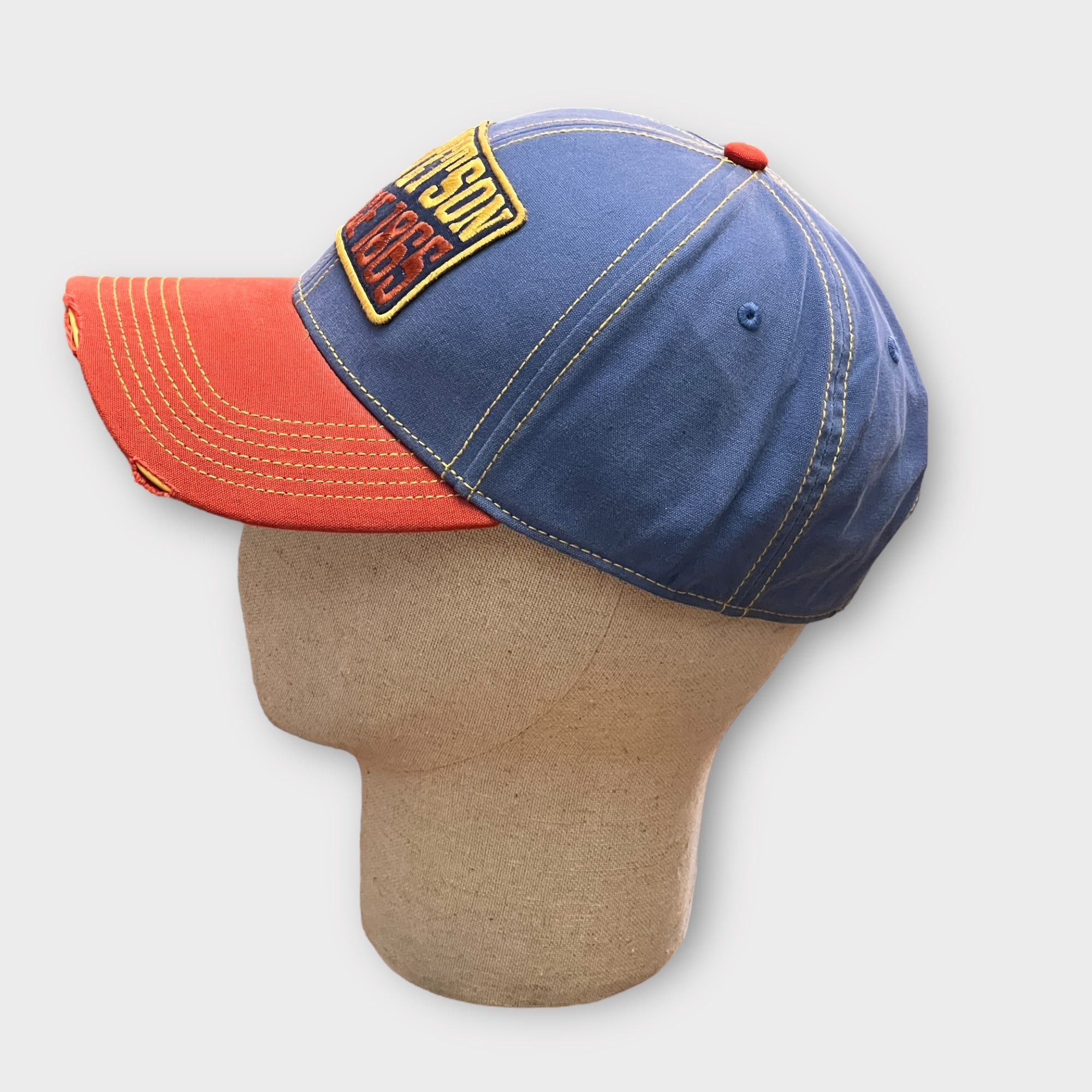 Baseball Stetson Vintage Distressed since 1865 Blu