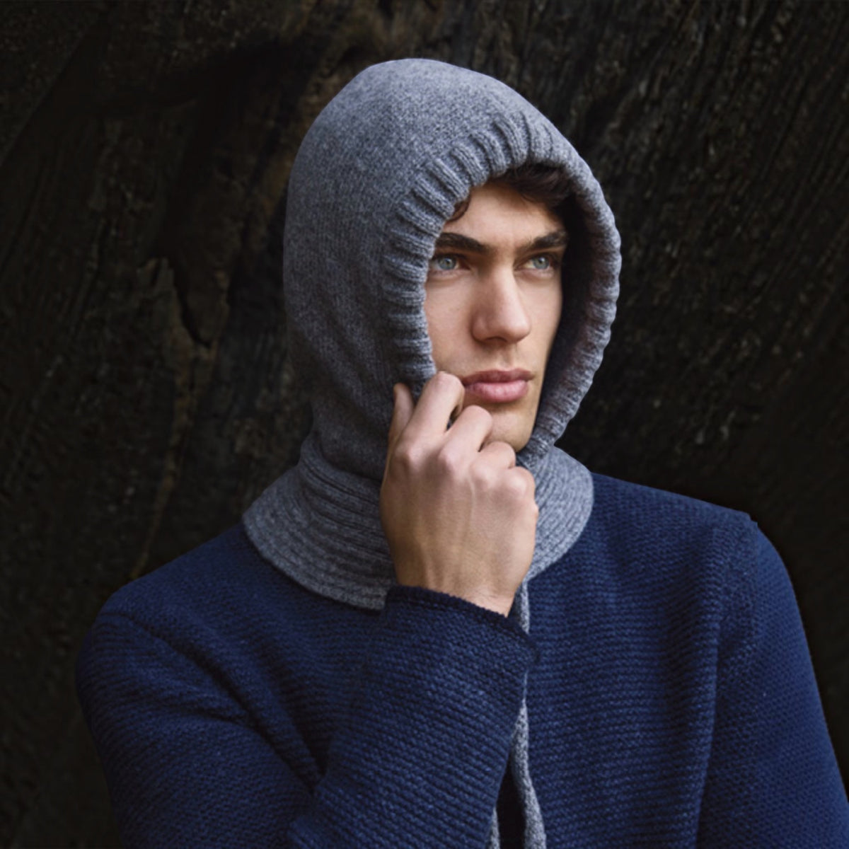 Balaclava Passamontagna In Lana E Cashmere Fisherman Out Of Ireland