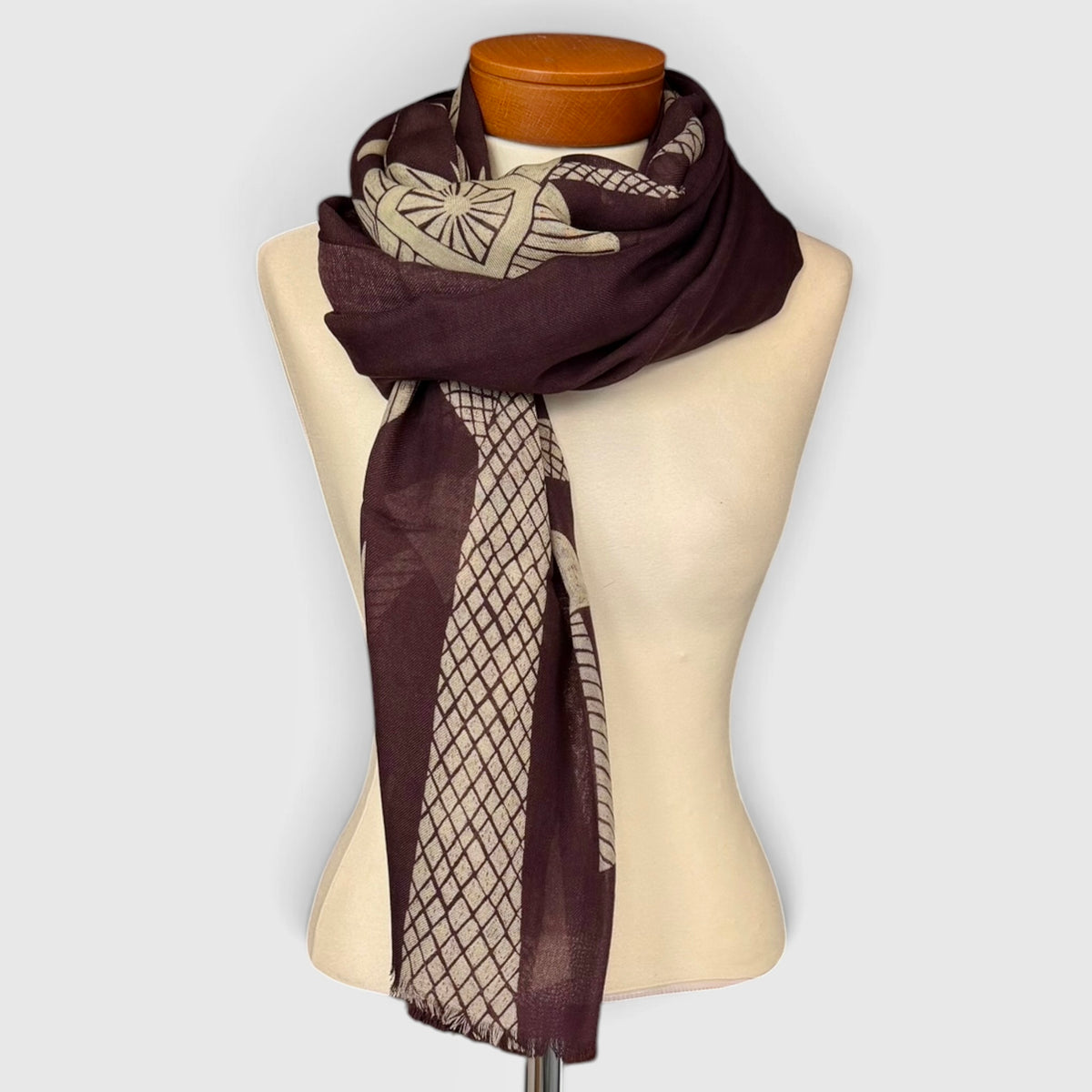 Sciarpa Stola Morbida Invernale In Twill di Lana E Seta 90x200 cm - Cappelleria Bacca
