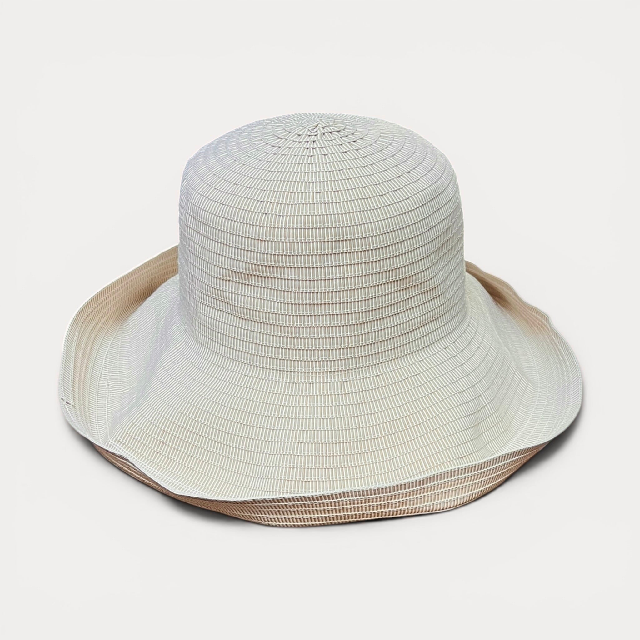 Cappello Donna Estivo In Cotone Ala Larga Pieghevole - Grevi