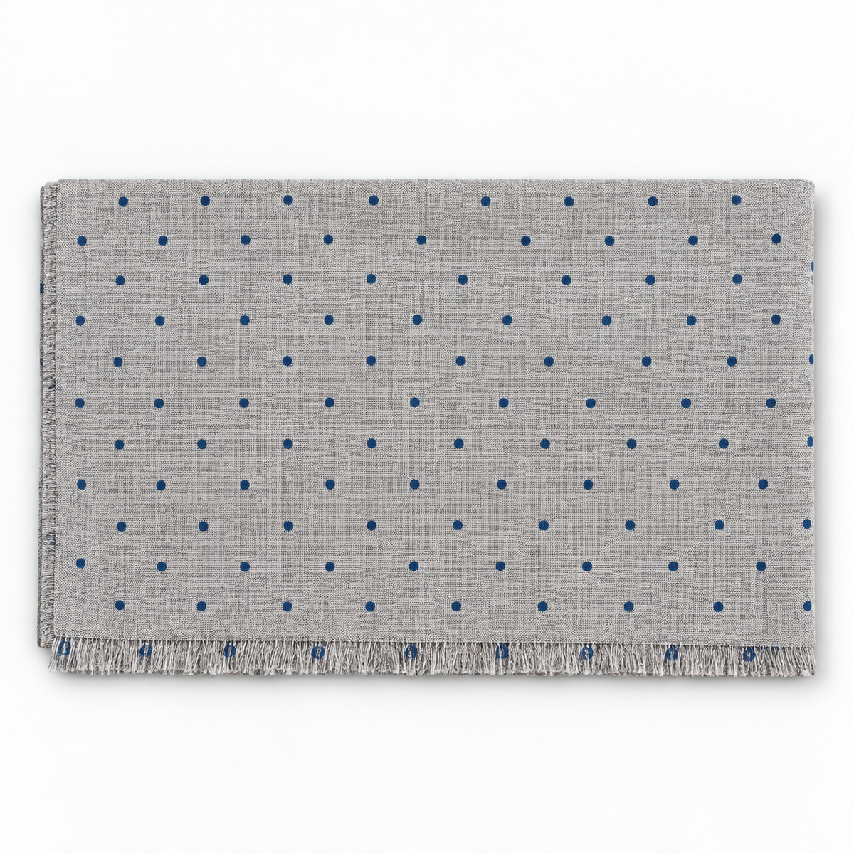 Sciarpa Da Uomo In Tessuto Sottile Di Lana e Cashmere 70x180 cm - Motivo Puntino