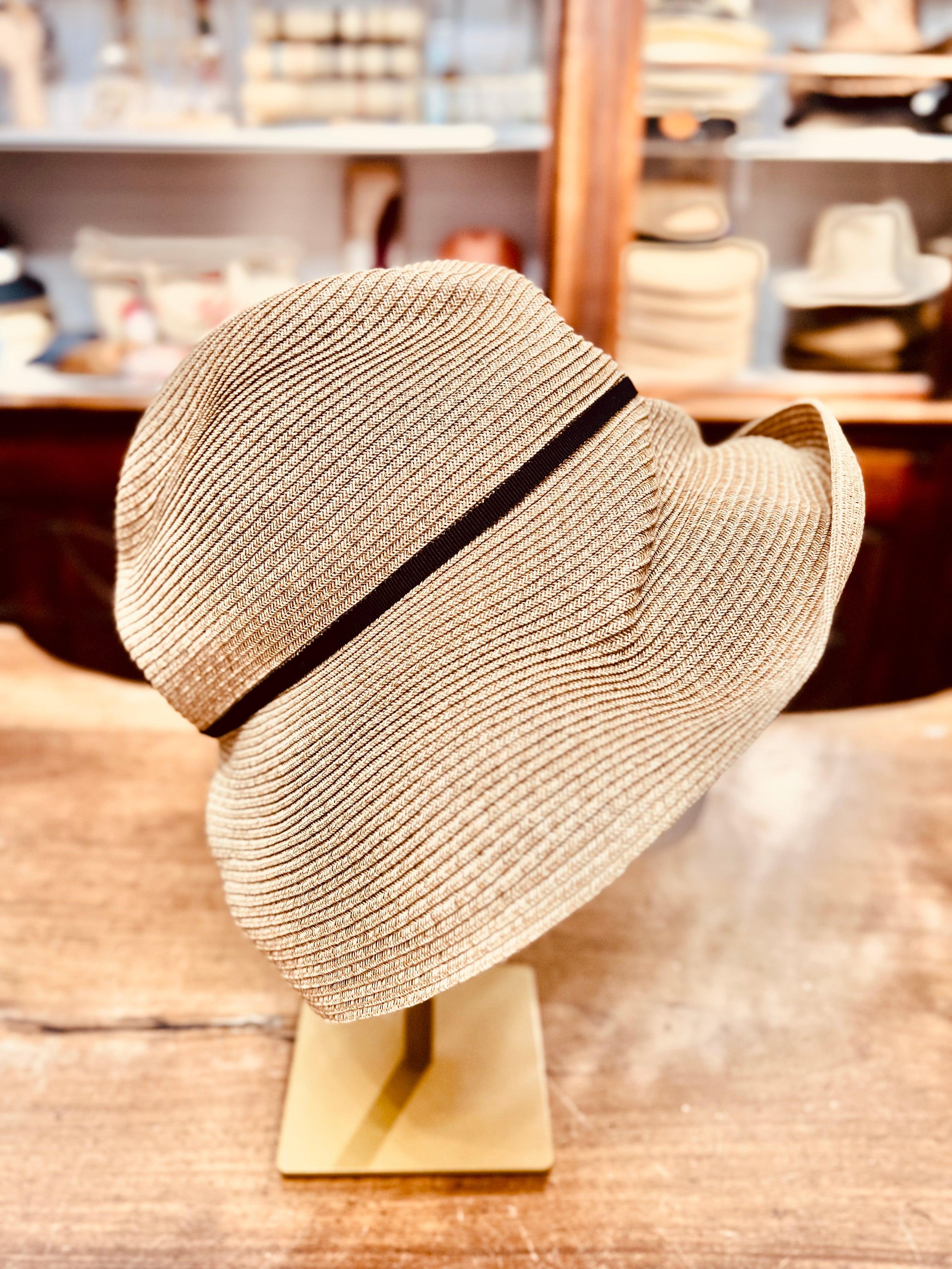 Cappello Donna In Paglia Pieghevole - Mature Ha - Boxed Hat - Cappelleria Bacca