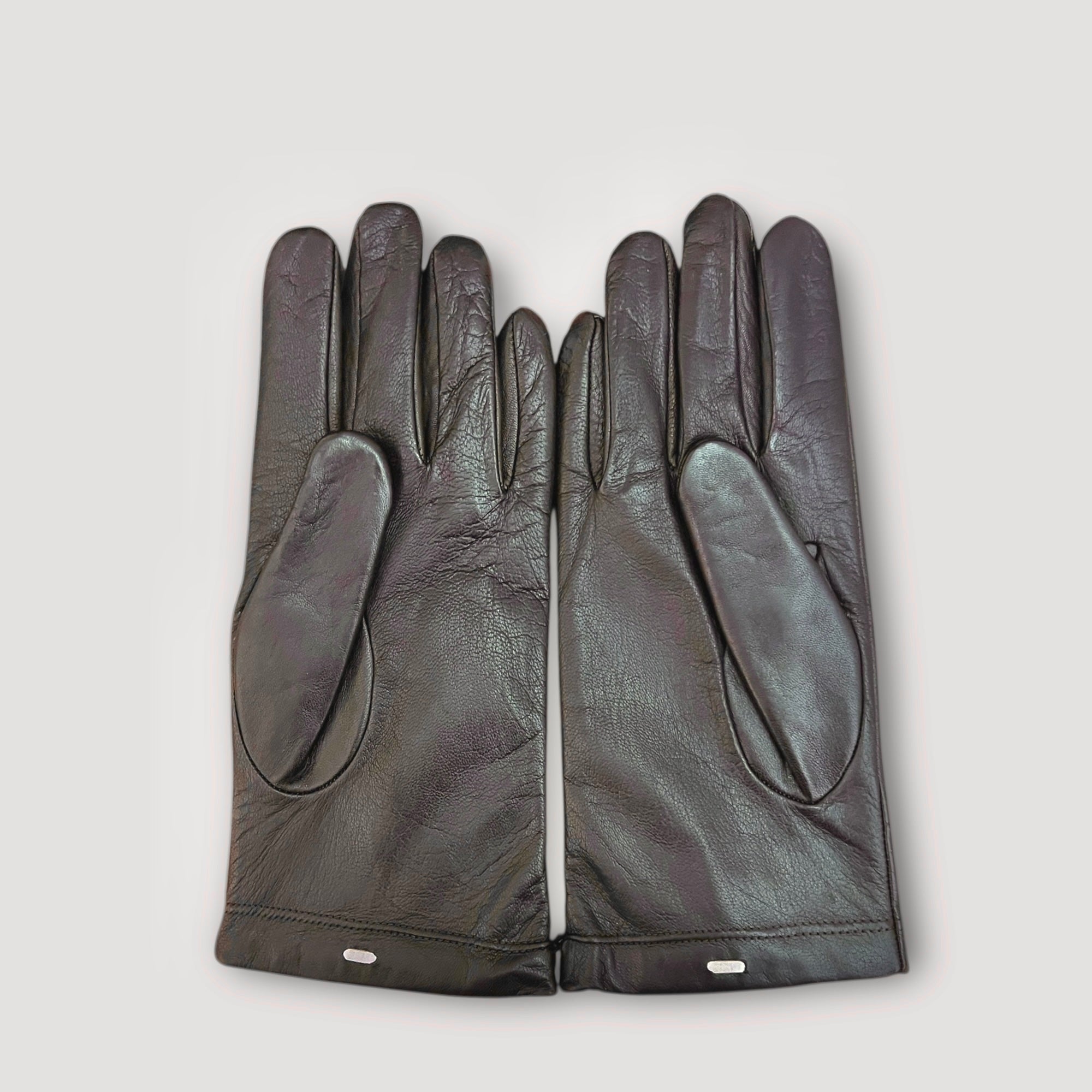 Guanti Uomo In Pelle Di Cervo Testa di Moro Fodera Cashmere Classico