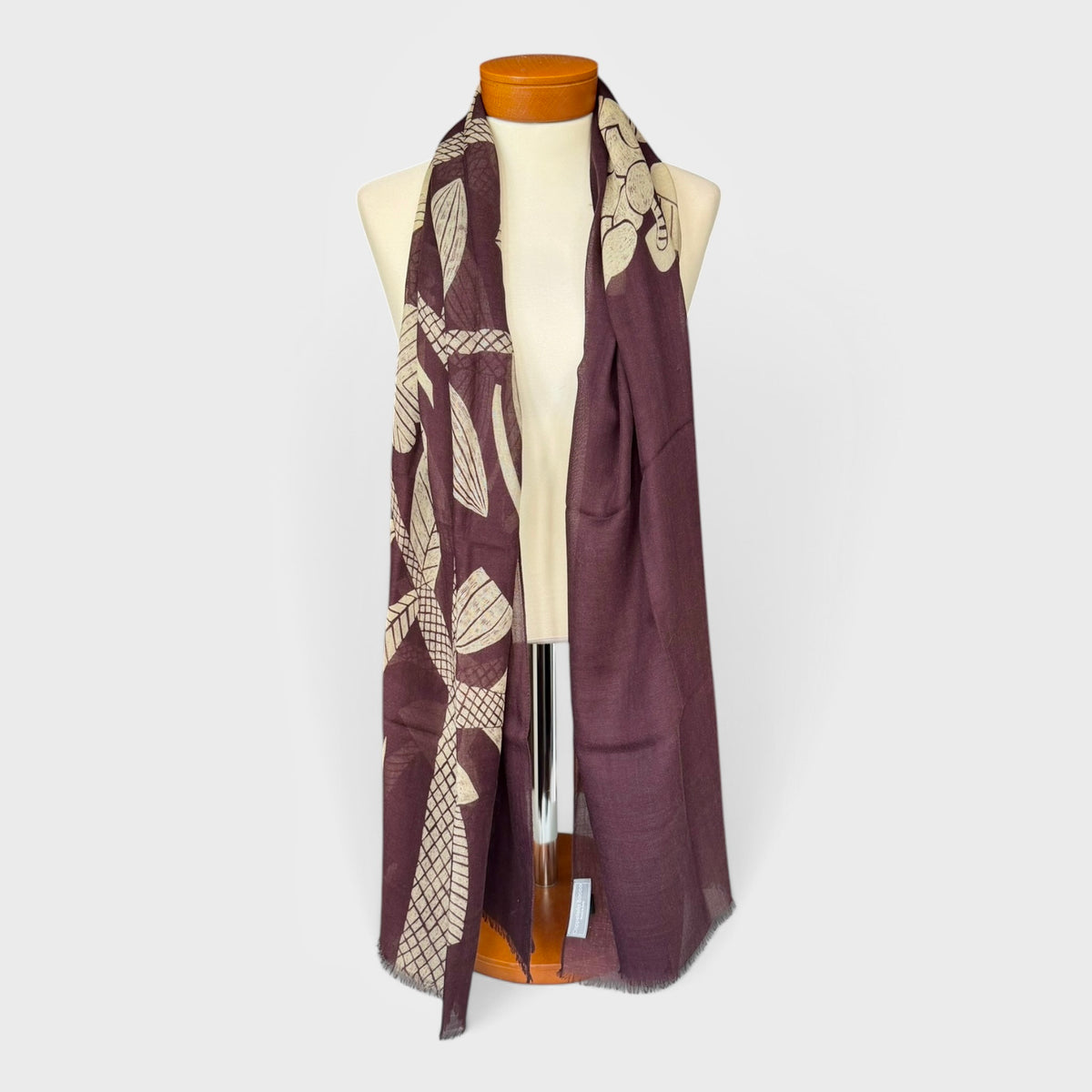 Sciarpa Stola Morbida Invernale In Twill di Lana E Seta 90x200 cm - Cappelleria Bacca