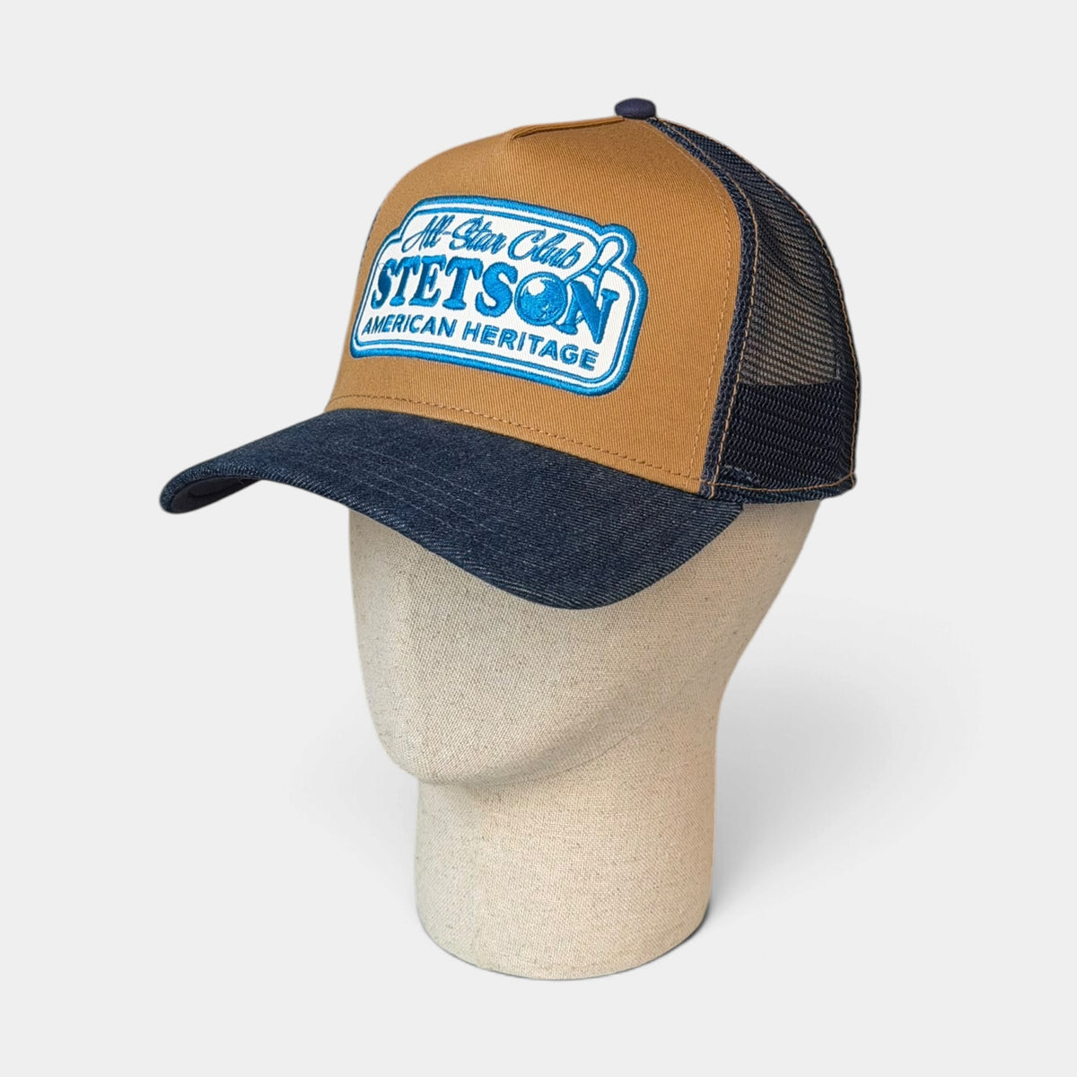 Cappellino Trucker Stetson All Star Visiera In Jeans + Portachiave