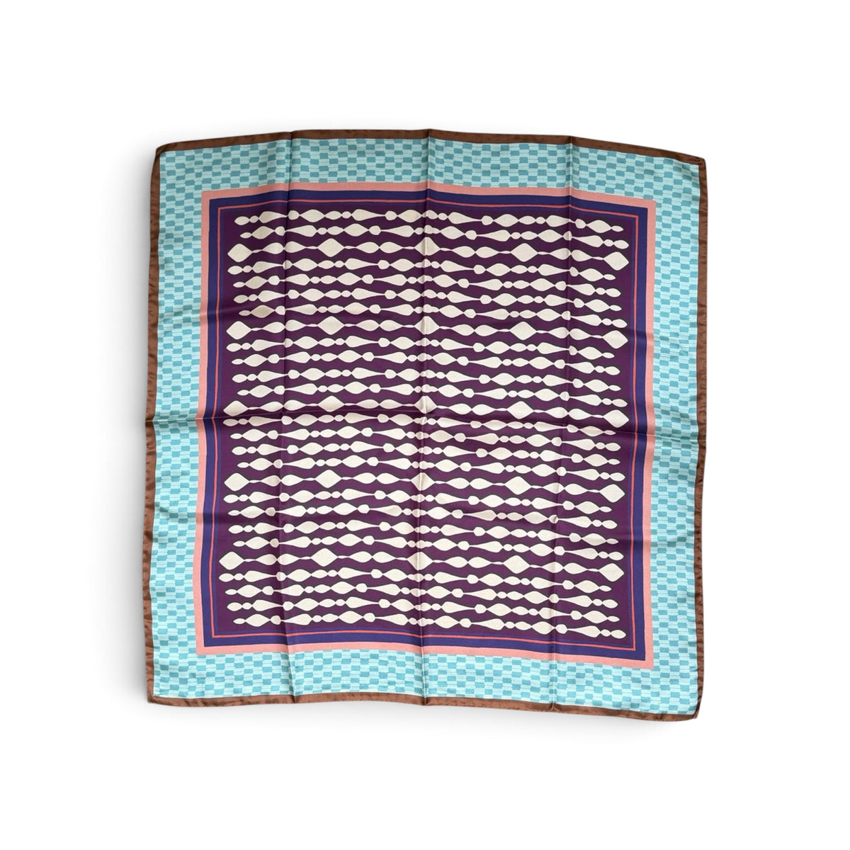 Foulard Quadrato In Tessuto Twill Di Pura Seta Di Gelso 70 x 70 cm - Cappelleria Bacca