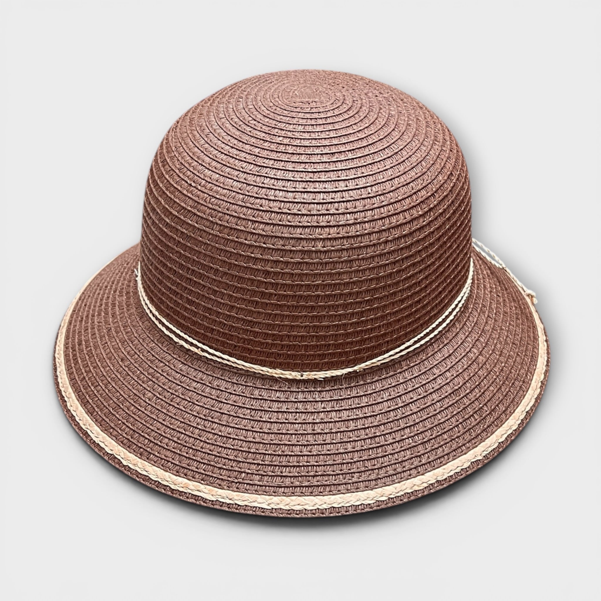 Cappello Cloche Da Donna Estivo in Paglia Naturale Papier