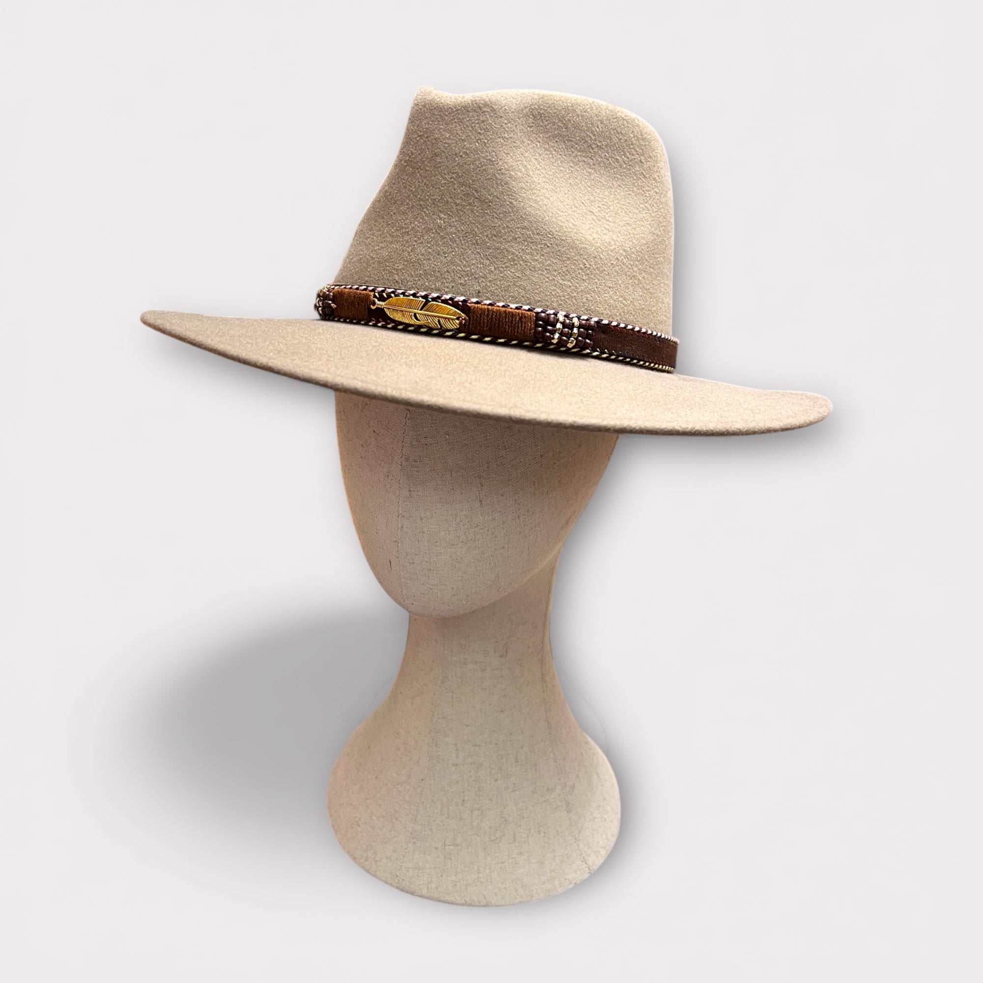 Cappello Unisex Ala Dritta In Feltro Di Lana Merinos - Cappelleria Bacca
