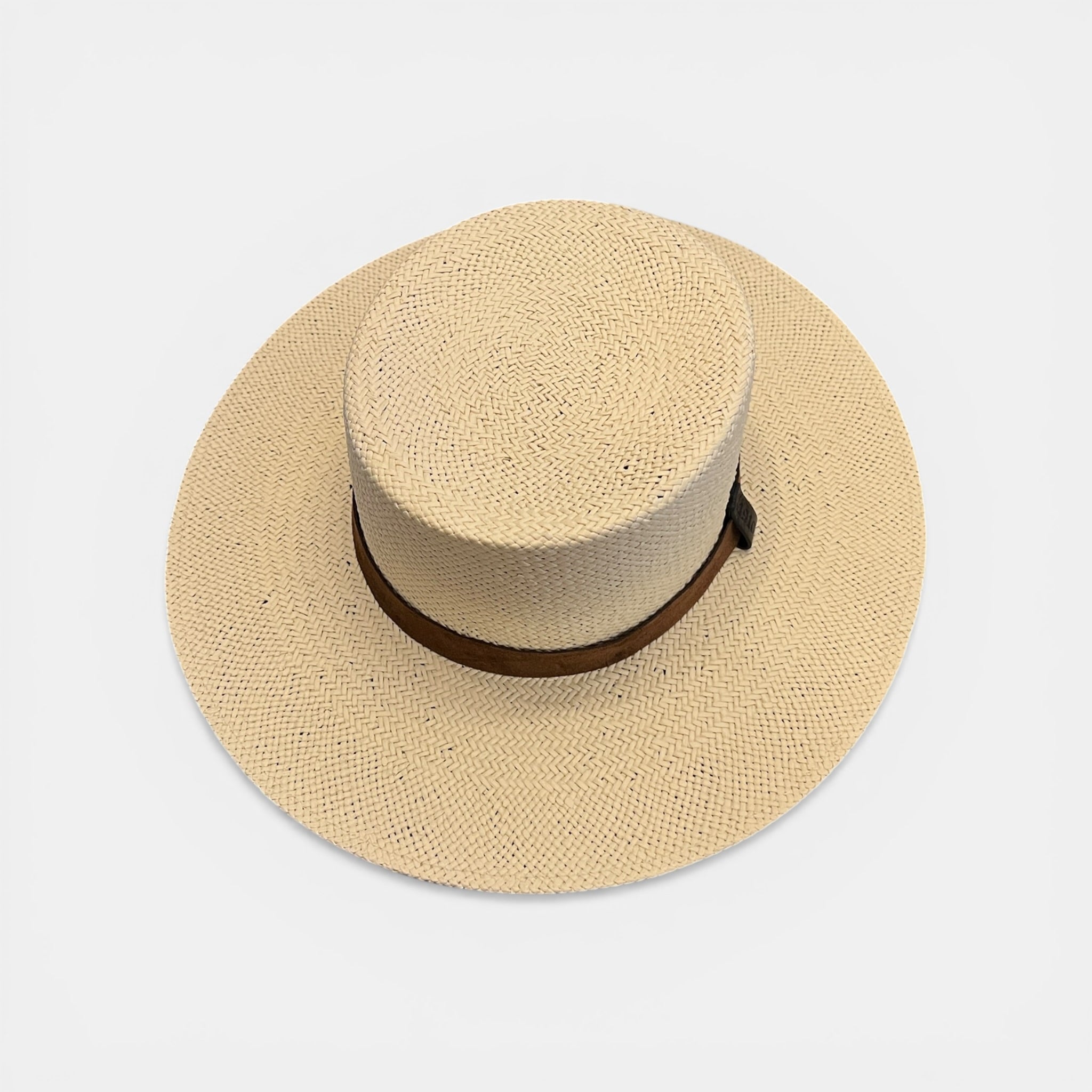 Cappello Canotier Da Donna in Papier Intrecciato - Cappelleria Bacca