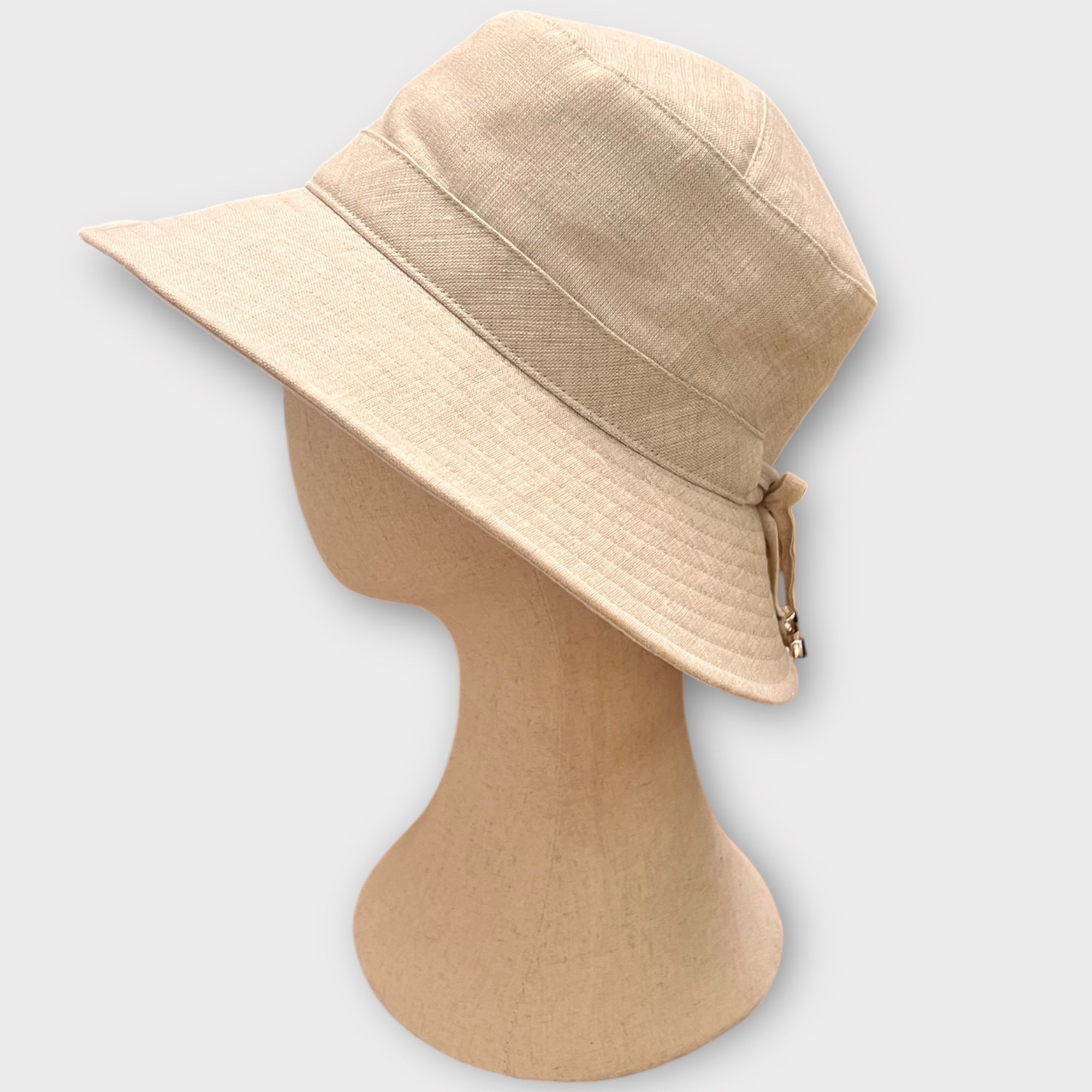 Cappello Donna Estivo in Lino Con Laccetto