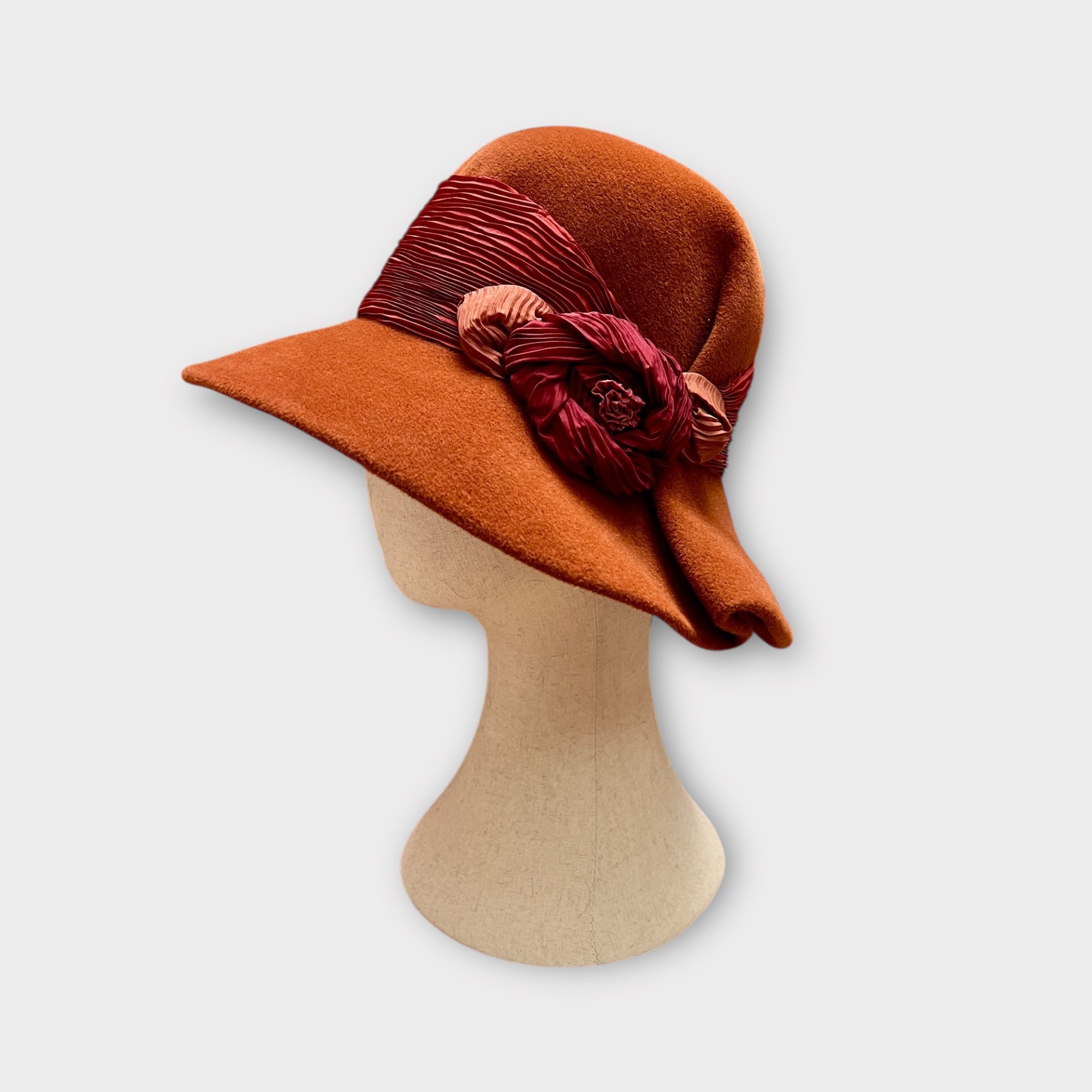 Cappello in Feltro Ala Media Grevi Col.Ruggine - Cappelleria Bacca