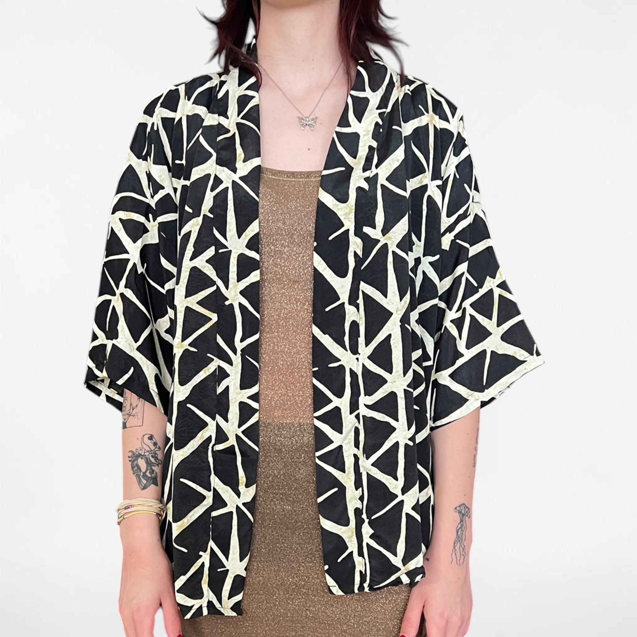 Giacca Donna Kimono In Misto Seta