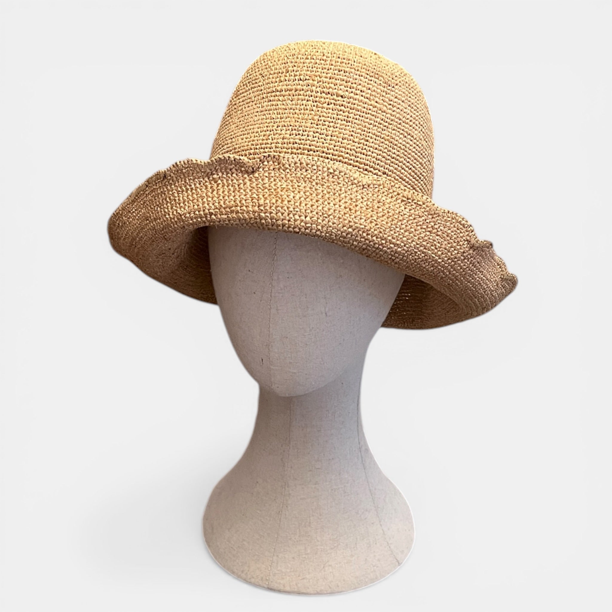 Cappello Cloche Da Donna in Paglia Crochet Pieghevole E Modellabile - Cappelleria Bacca
