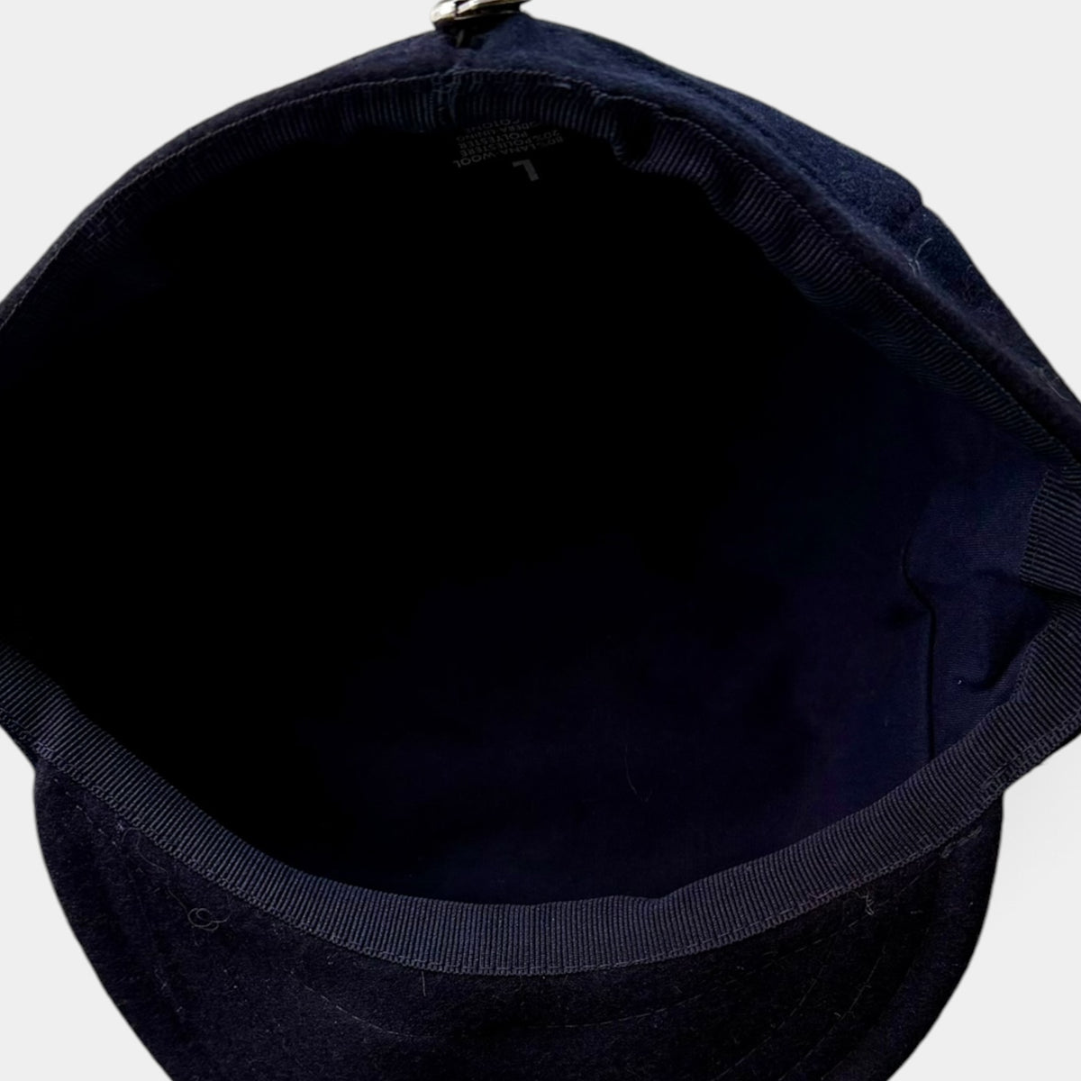 Coppola Invernale Pieghevole In Lana Blu Navy - Taglia Regolabile - Cappelleria Bacca