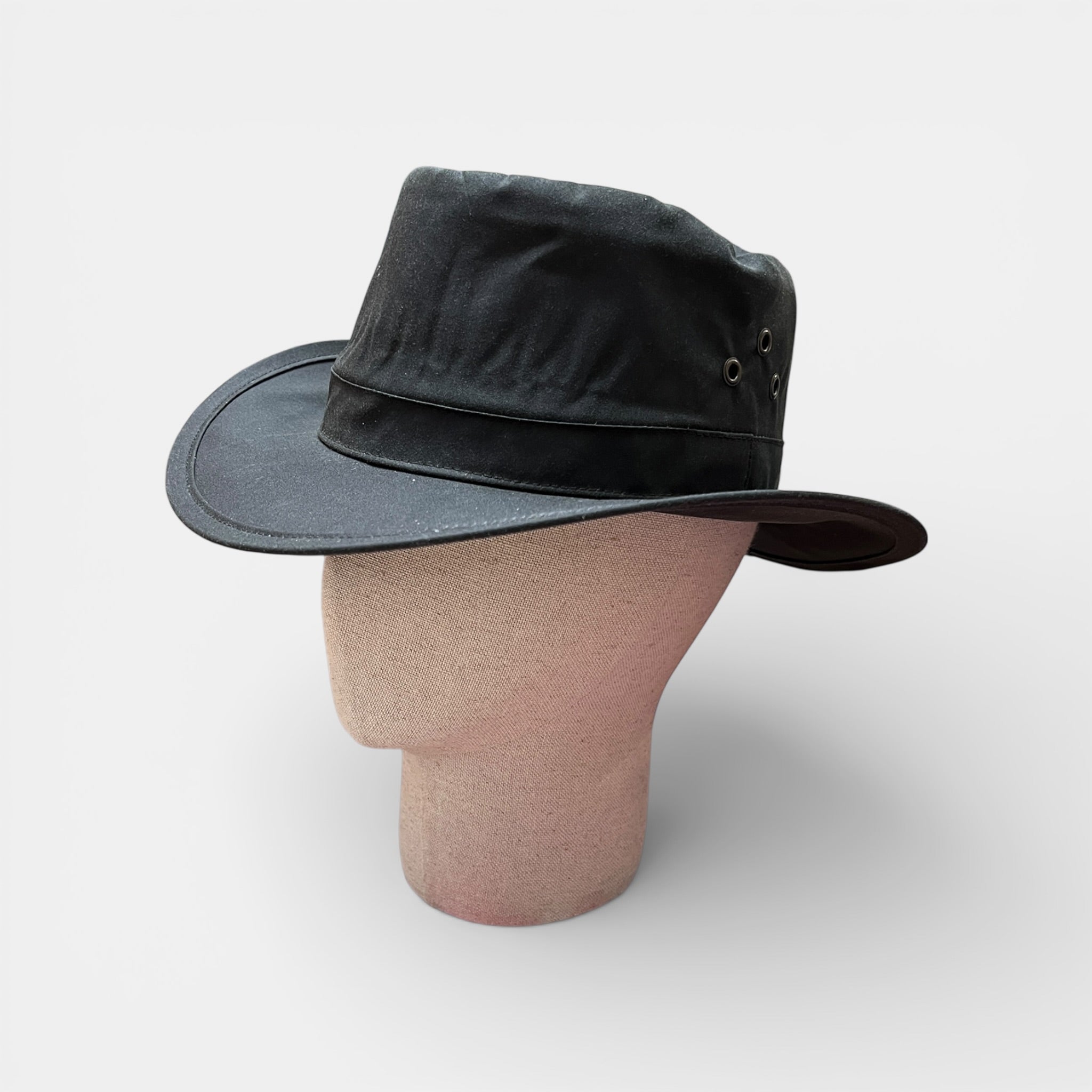 Cappello Tipo Australia In Cotone Cerato Impermeabile - Cappelleria Bacca