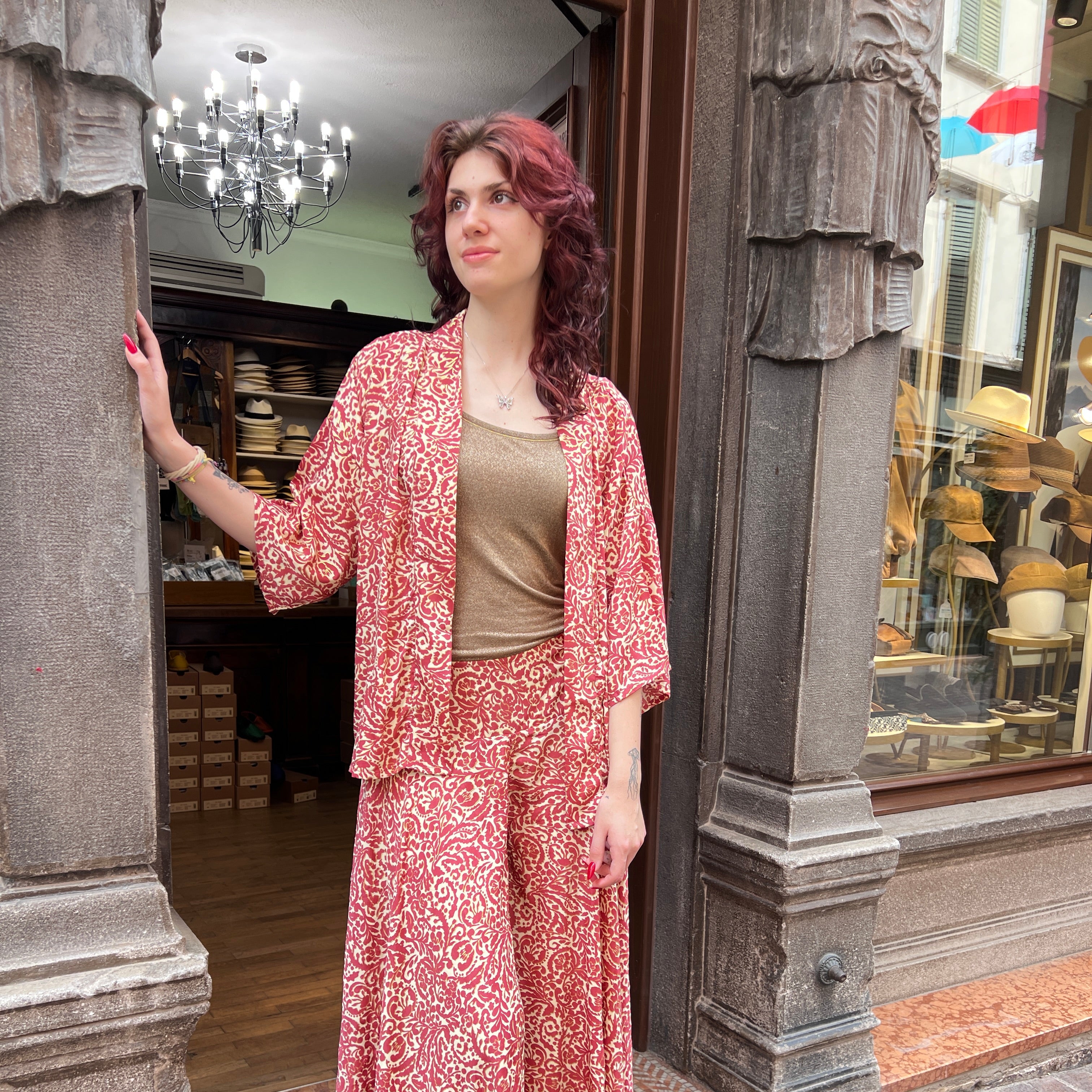 Giacca Donna Kimono In Misto Seta
