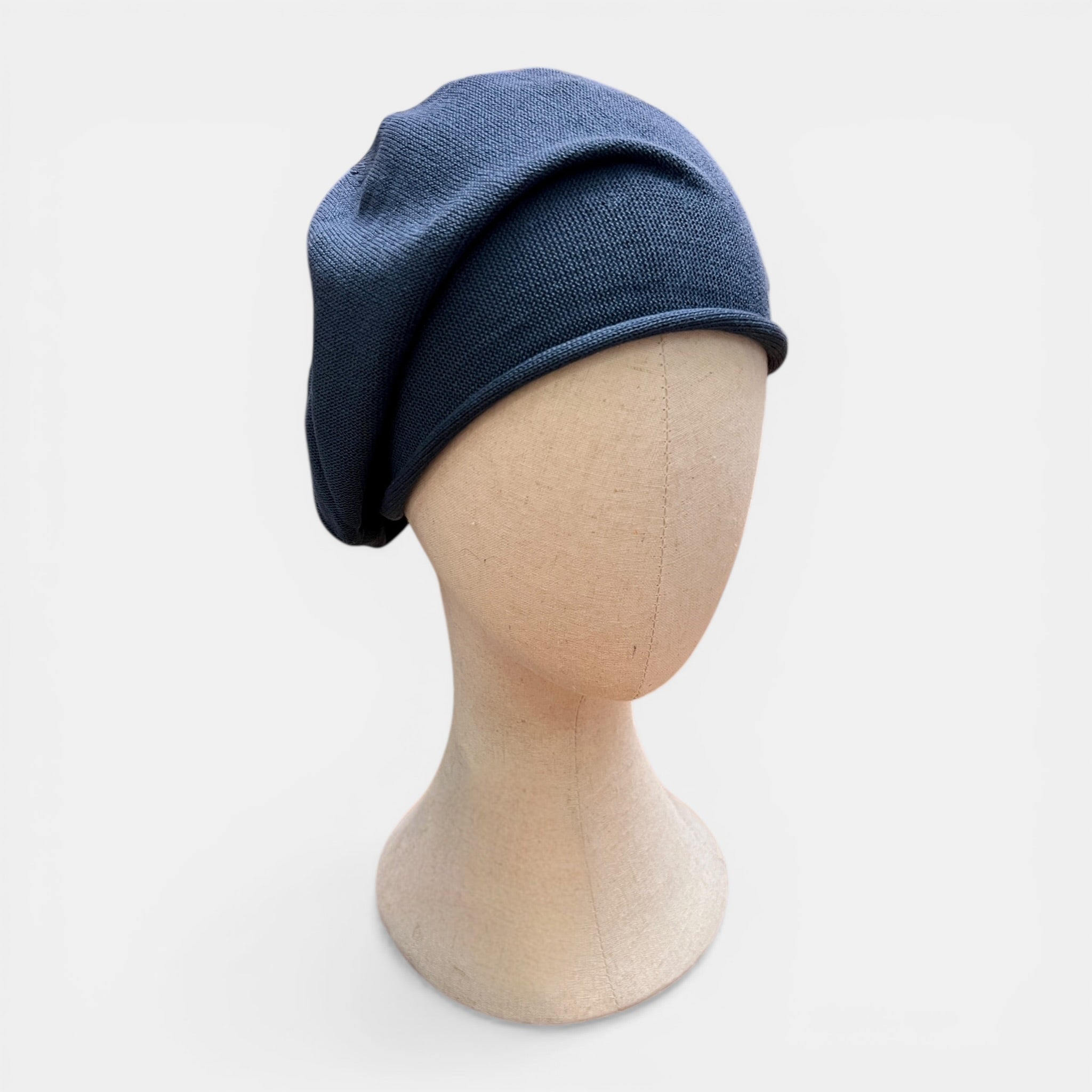 Basco Donna Roll Up Beret Kopka In Puro Cotone - Cappelleria Bacca