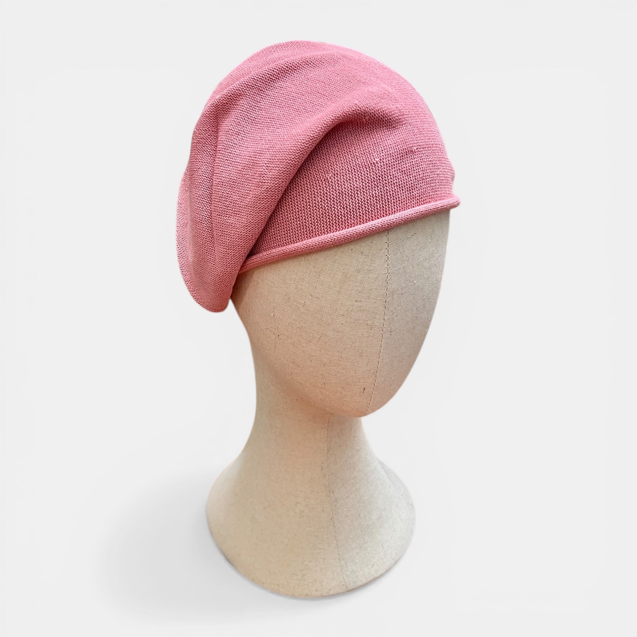 Basco Donna Roll Up Beret Kopka In Puro Cotone - Cappelleria Bacca