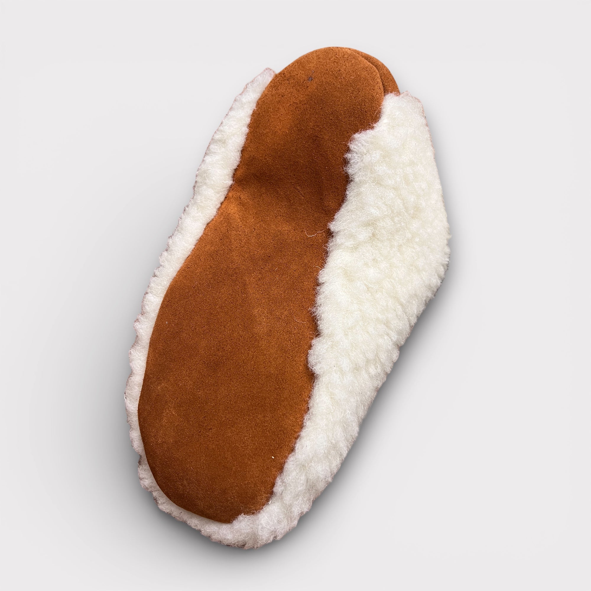 Slippers Chiuse In Pura Lana Con Suola In Suede - Cappelleria Bacca