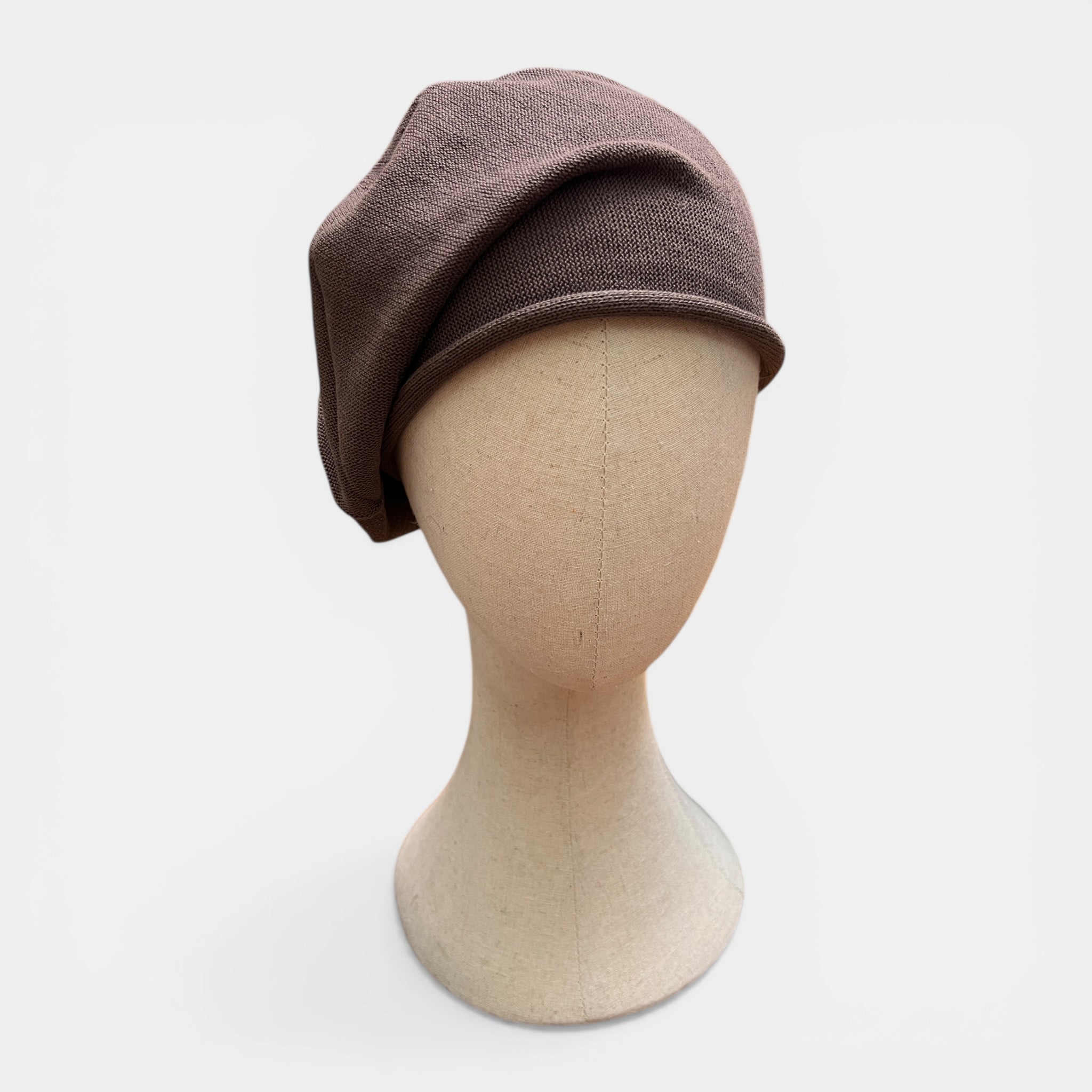 Basco Donna Roll Up Beret Kopka In Puro Cotone - Cappelleria Bacca